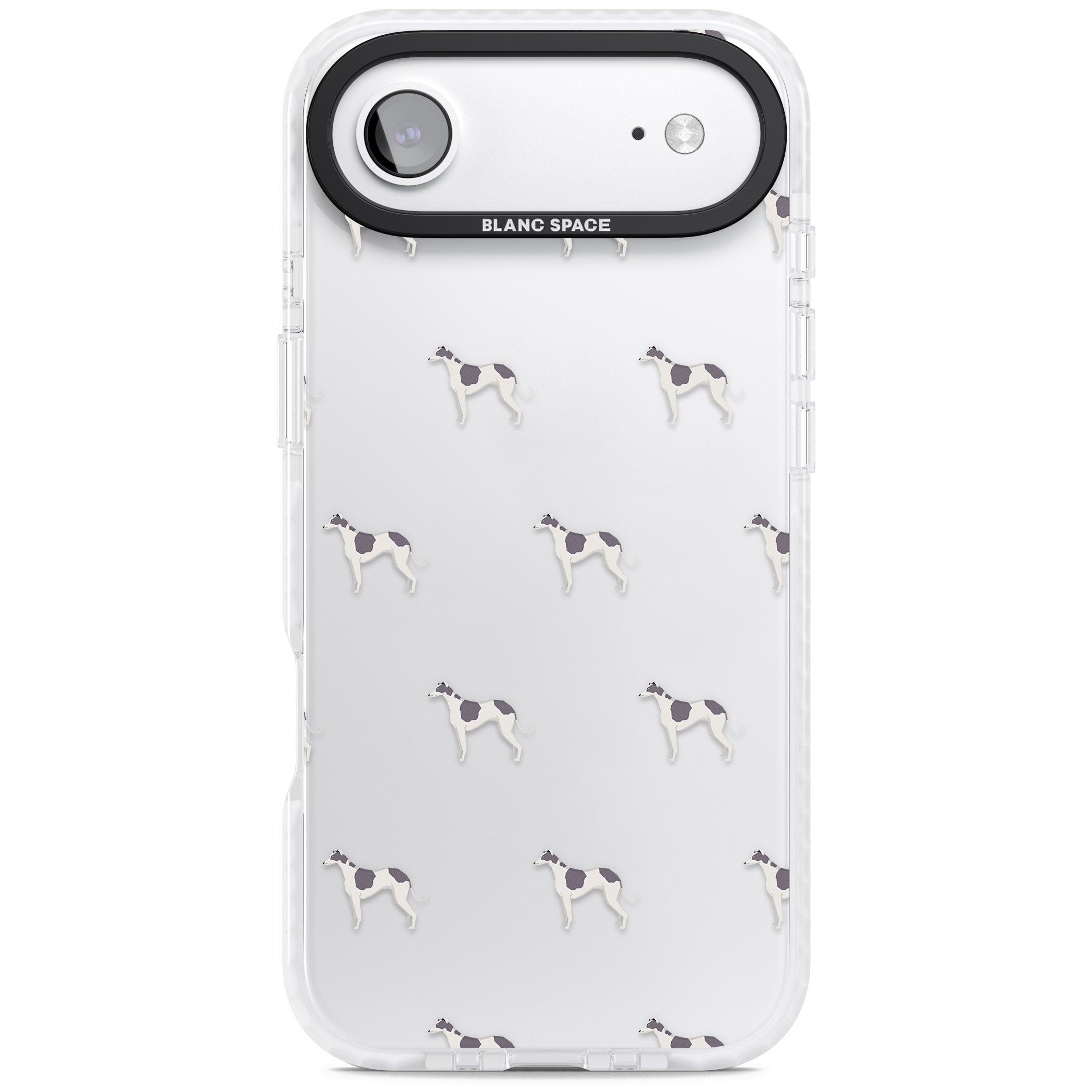 Greyhound Pattern iPhone 17 Air Impact Clear Phone Case