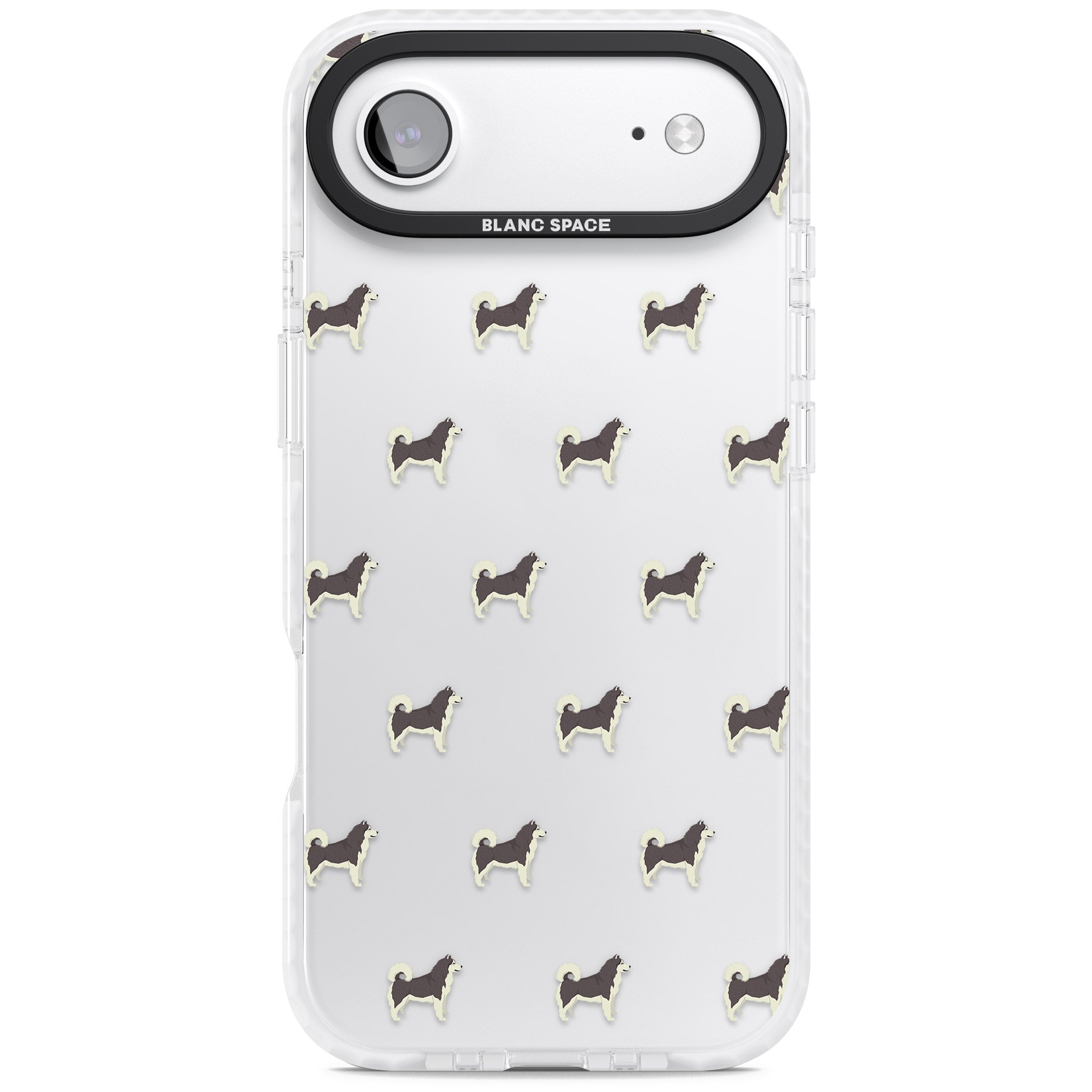 Alaskan Malamute Dog Pattern iPhone 17 Air Impact Clear Phone Case