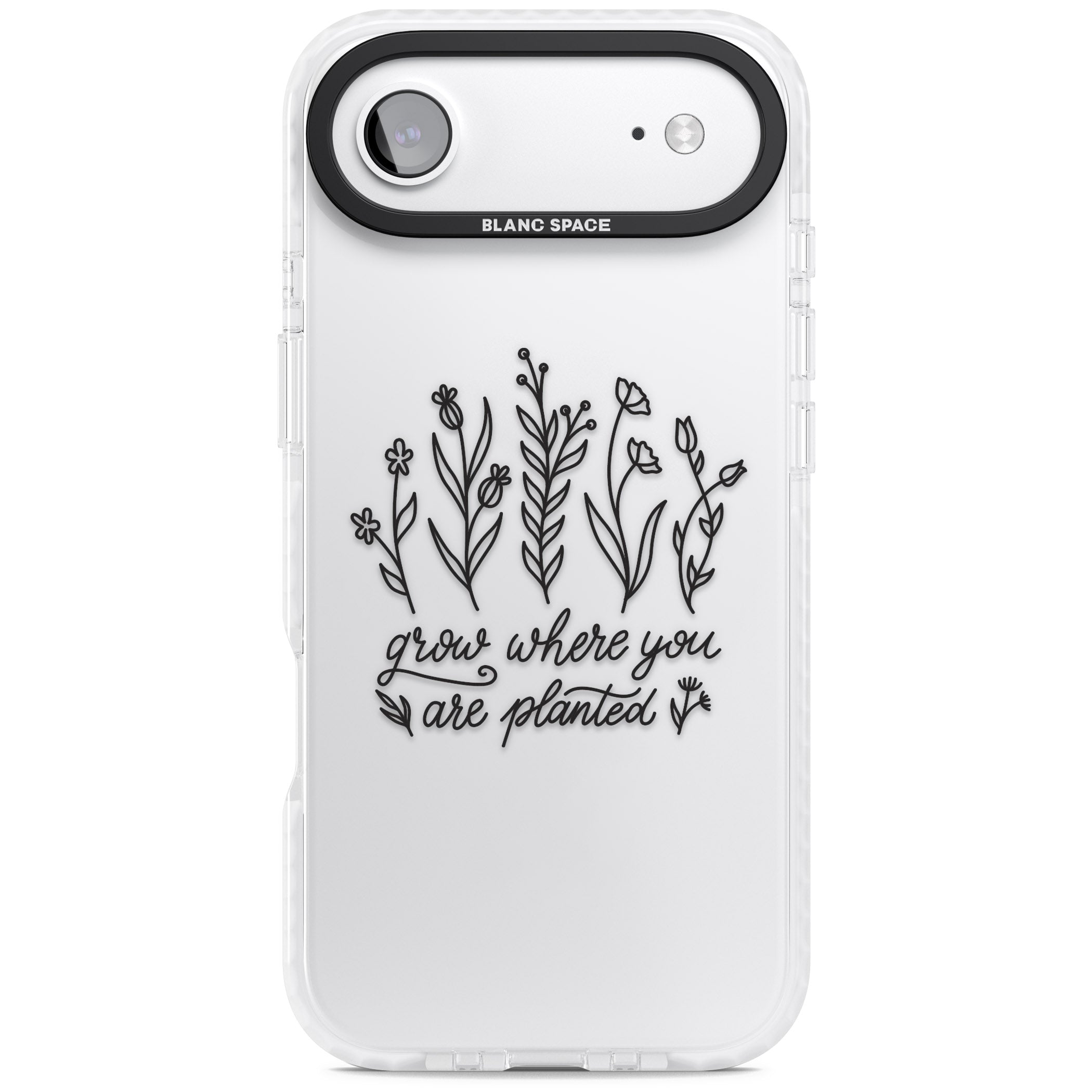 Grow Where You Are Planted iPhone 17 Air Impact Clear Phone Case