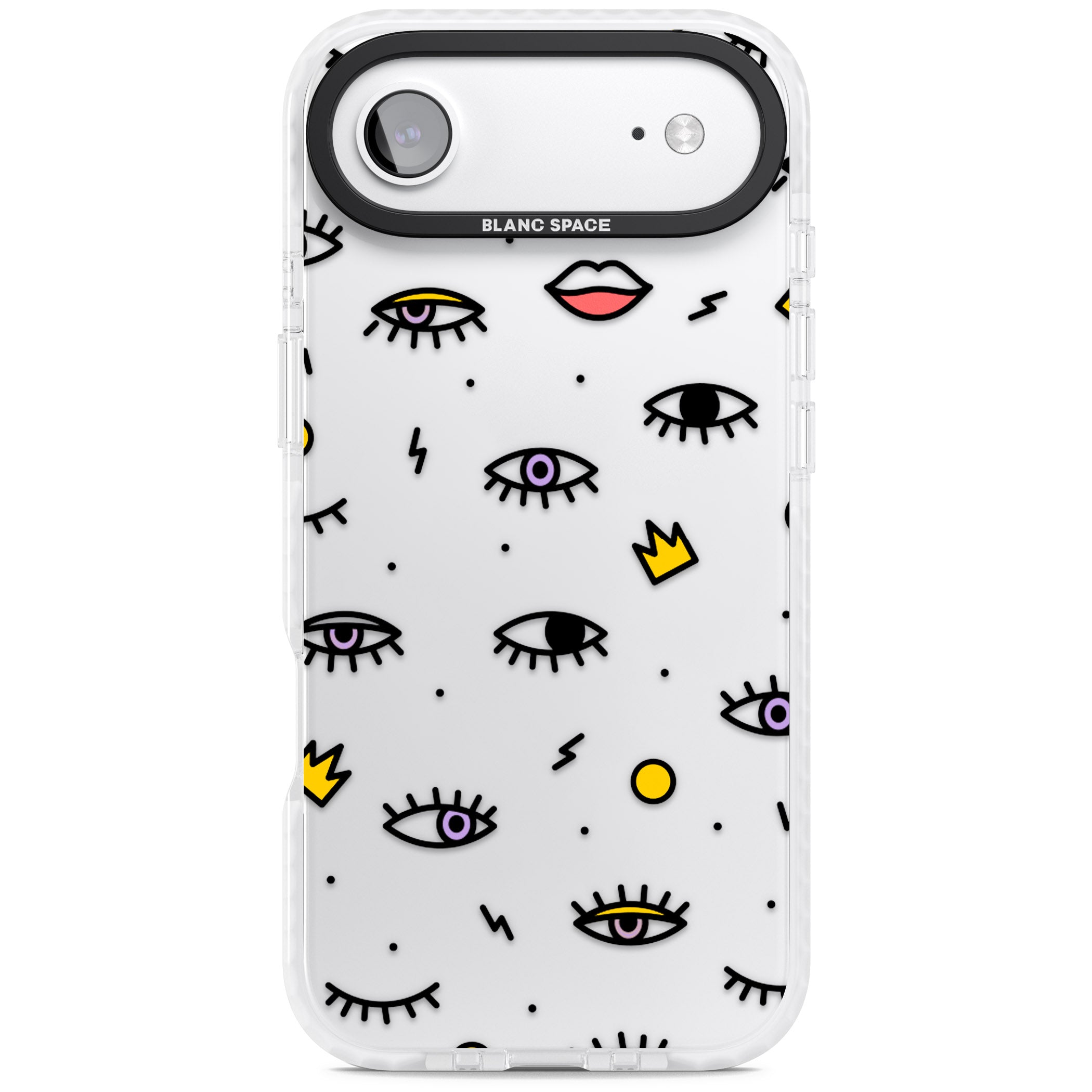 Eyes & Lips Icons iPhone 17 Air Impact Clear Phone Case