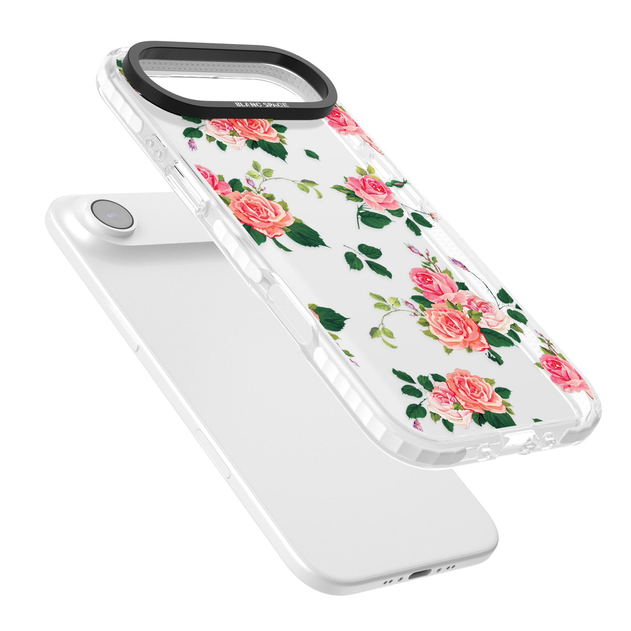 Pink Roses iPhone 17 Air Impact Clear Phone Case Colours