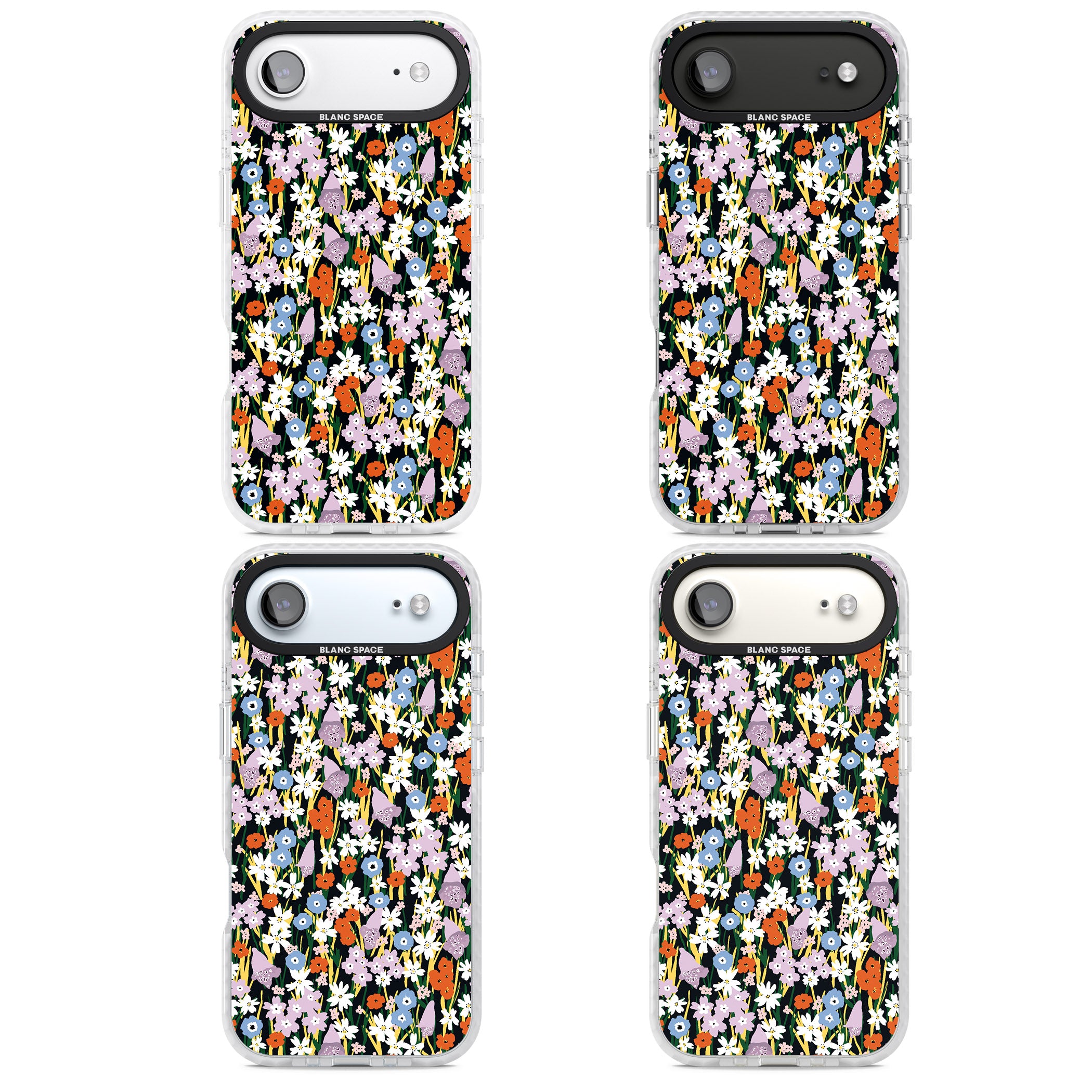 Energetic Floral Mix iPhone 17 Air Impact Clear Phone Case APT Impact Protection