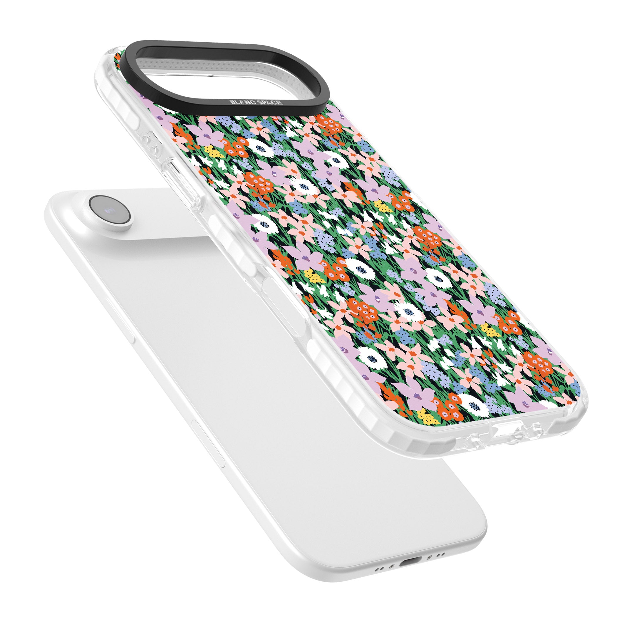 Jazzy Floral Mix iPhone 17 Air Impact Clear Phone Case Colours