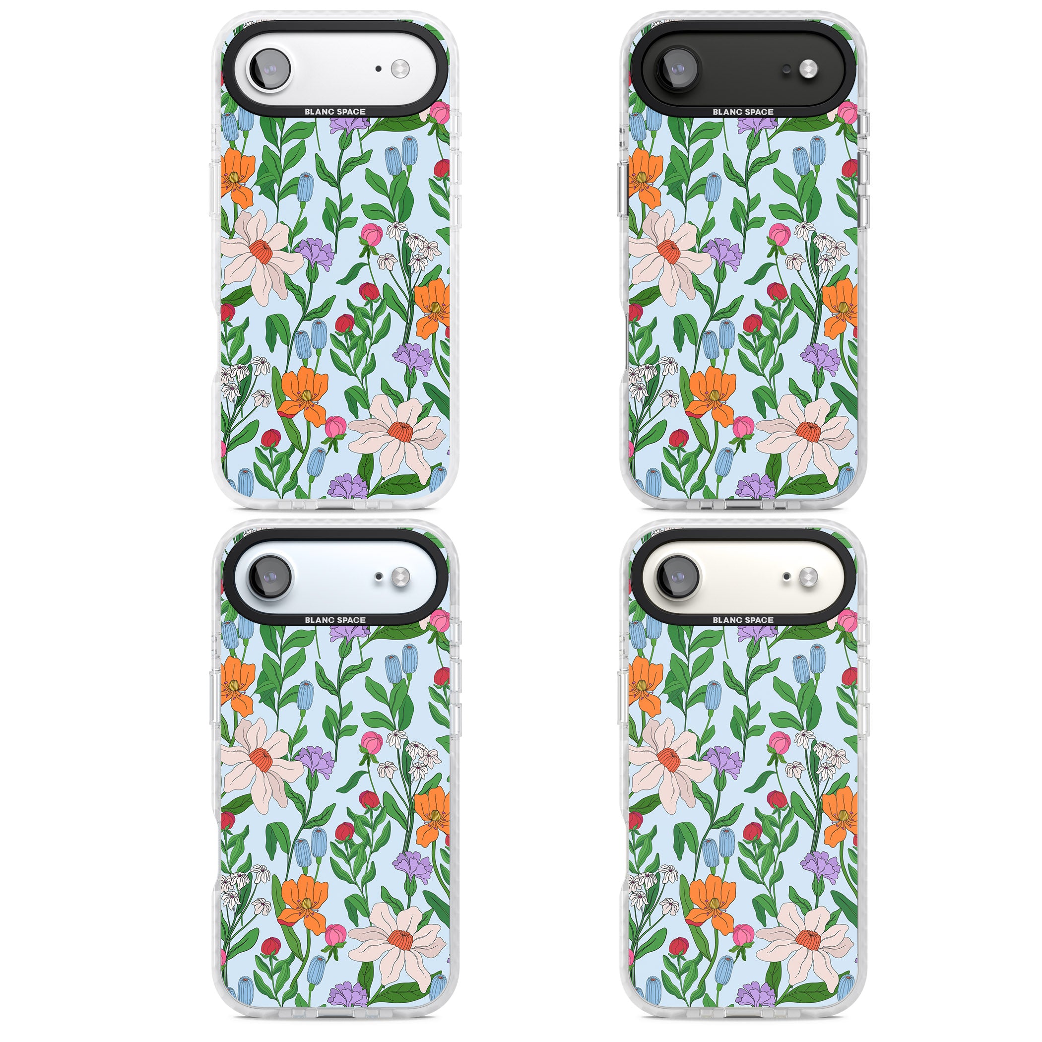 Full Bloom Background iPhone 17 Air Impact Clear Phone Case APT Impact Protection