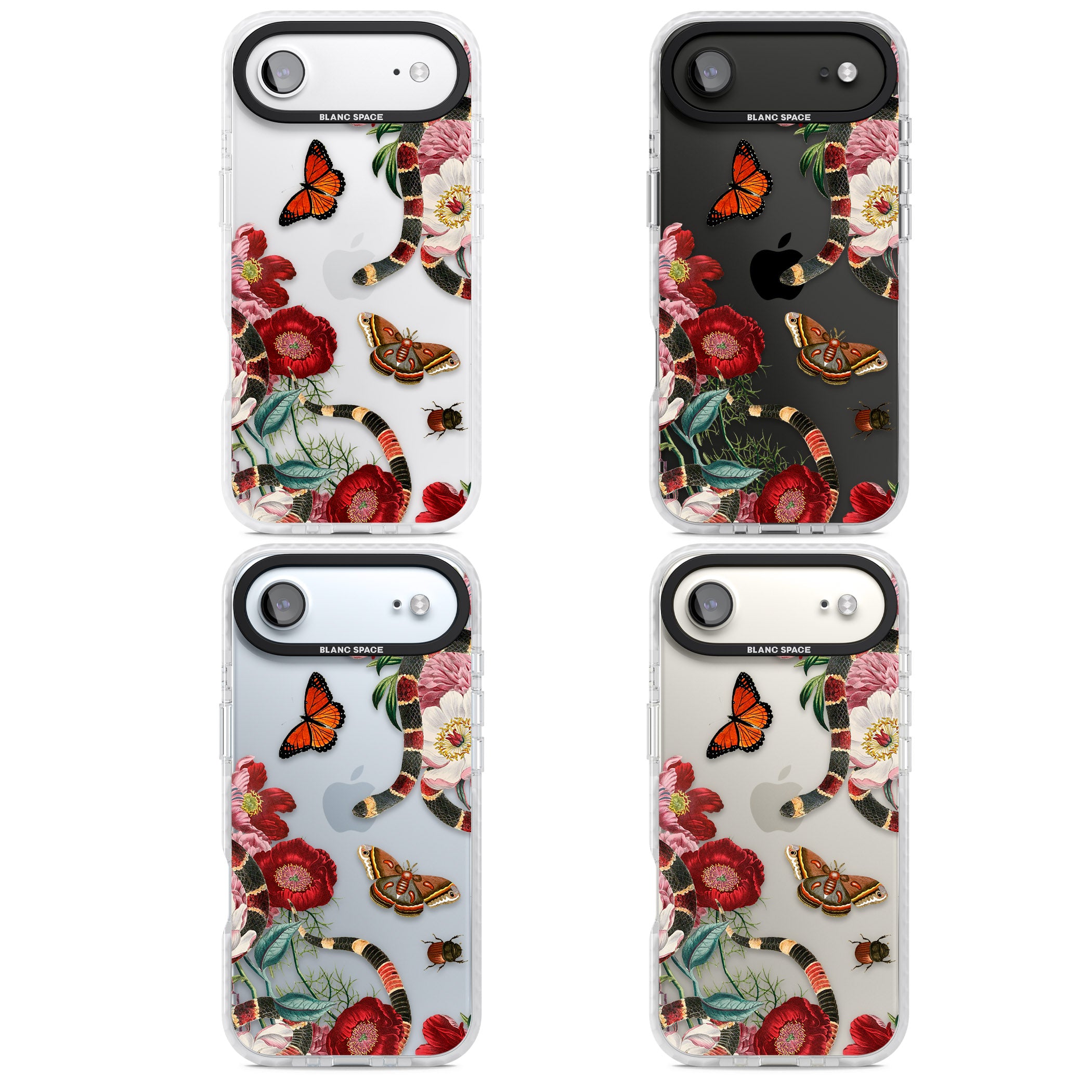 Botanical Snake iPhone 17 Air Impact Clear Phone Case APT Impact Protection