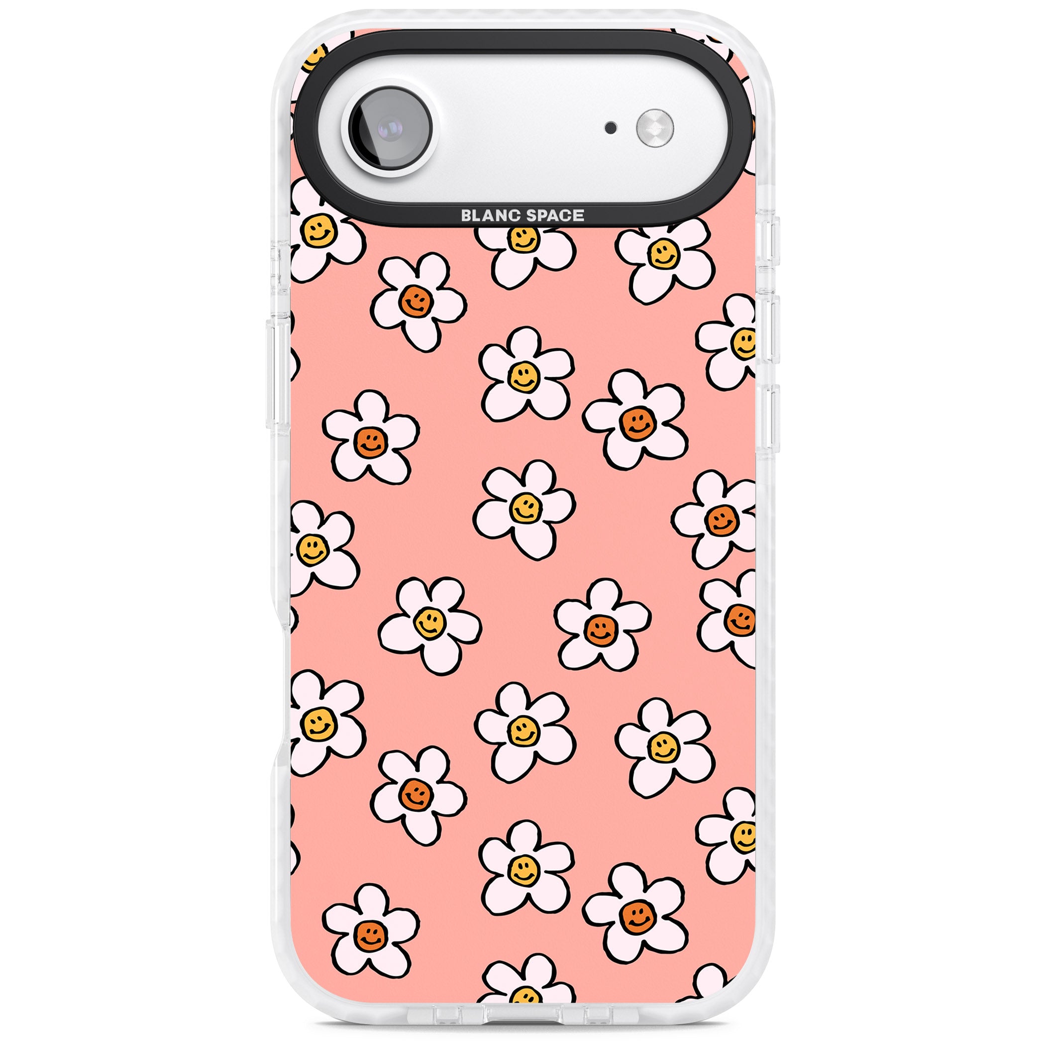 Peachy Daisy Smiles iPhone 17 Air Impact Clear Phone Case