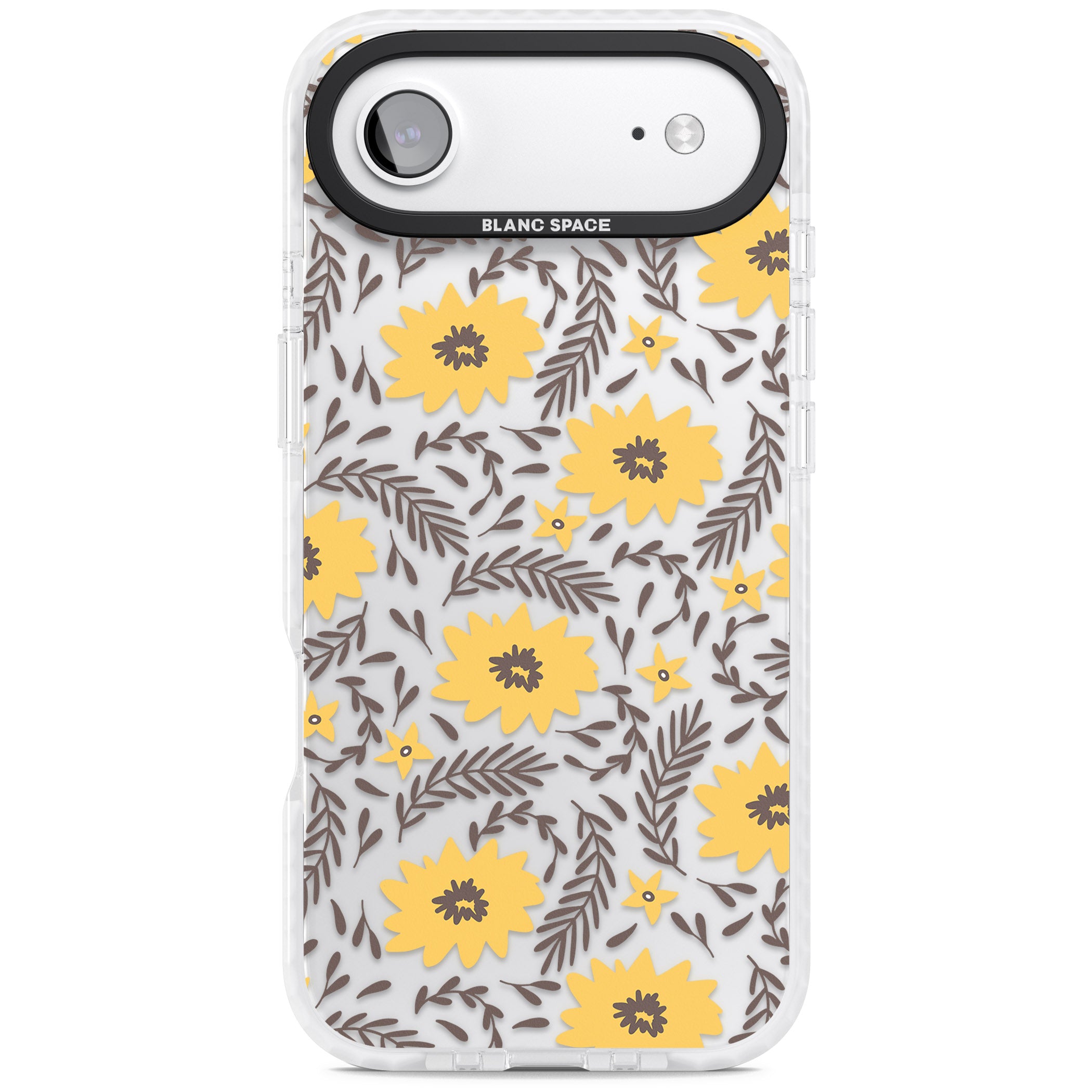 Yellow Blossoms Floral iPhone 17 Air Impact Clear Phone Case