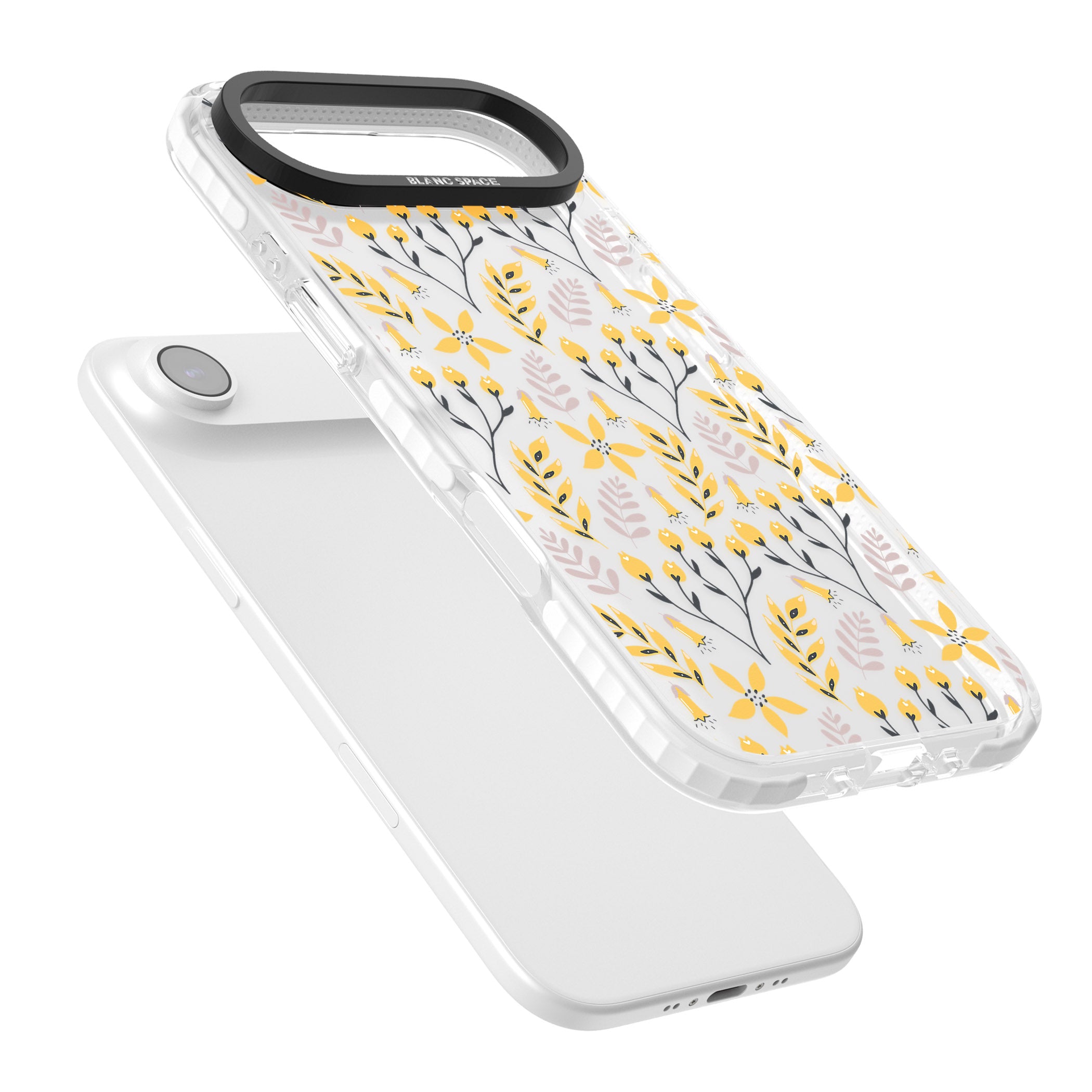 Yellow Floral Vibrance iPhone 17 Air Impact Clear Phone Case Colours