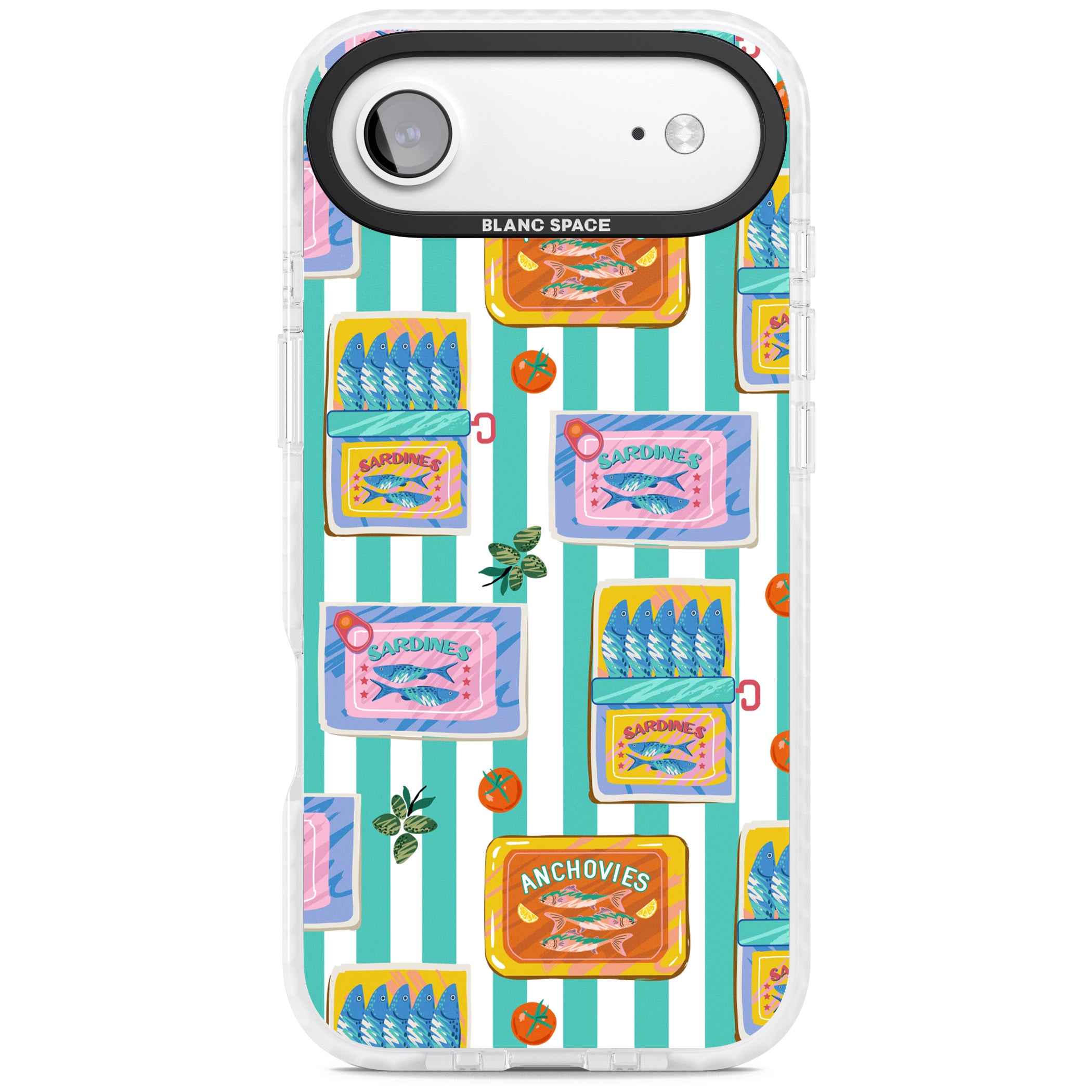 Sardine & Anchovy Stripes iPhone 17 Air Impact Clear Phone Case