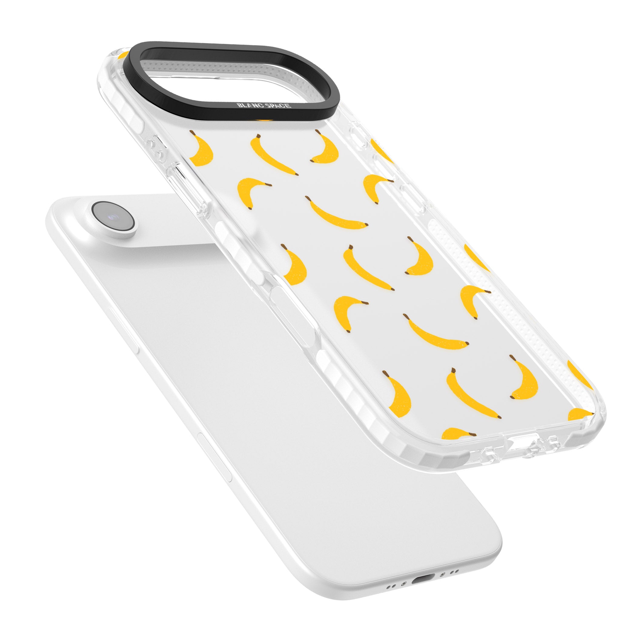 Banana Pattern iPhone 17 Air Impact Clear Phone Case Colours