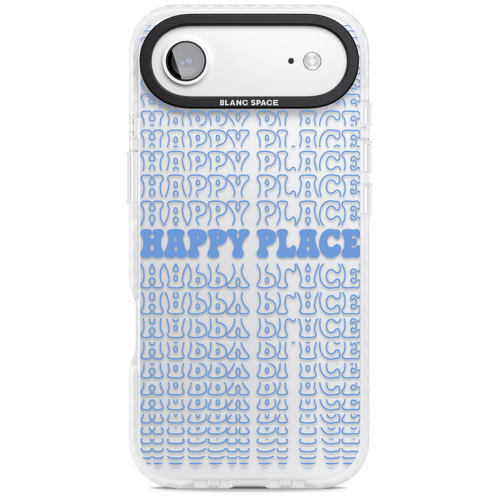 Happy Place (Blue) iPhone 17 Air Impact Clear Phone Case
