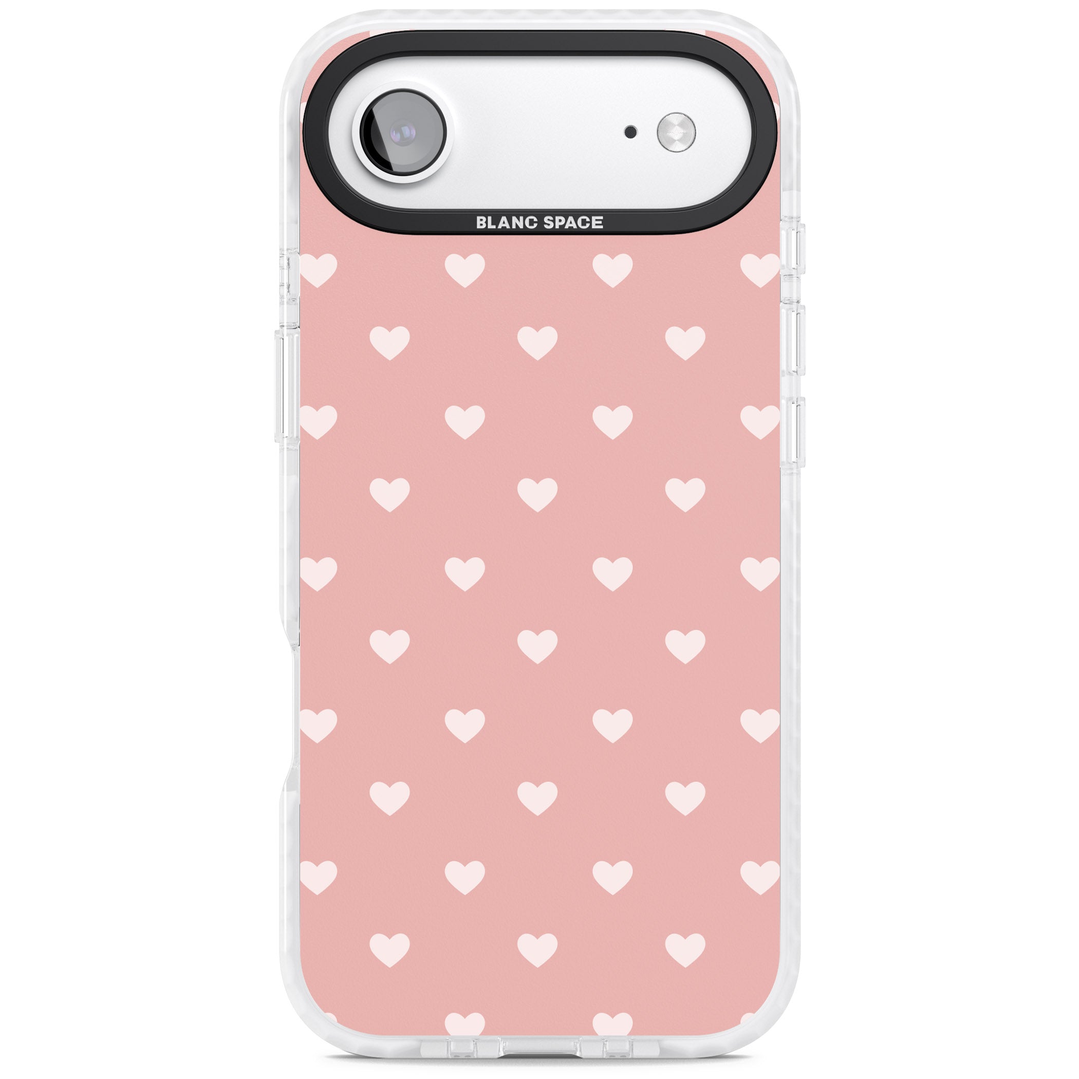 Small Heart Pattern: Pink iPhone 17 Air Impact Clear Phone Case