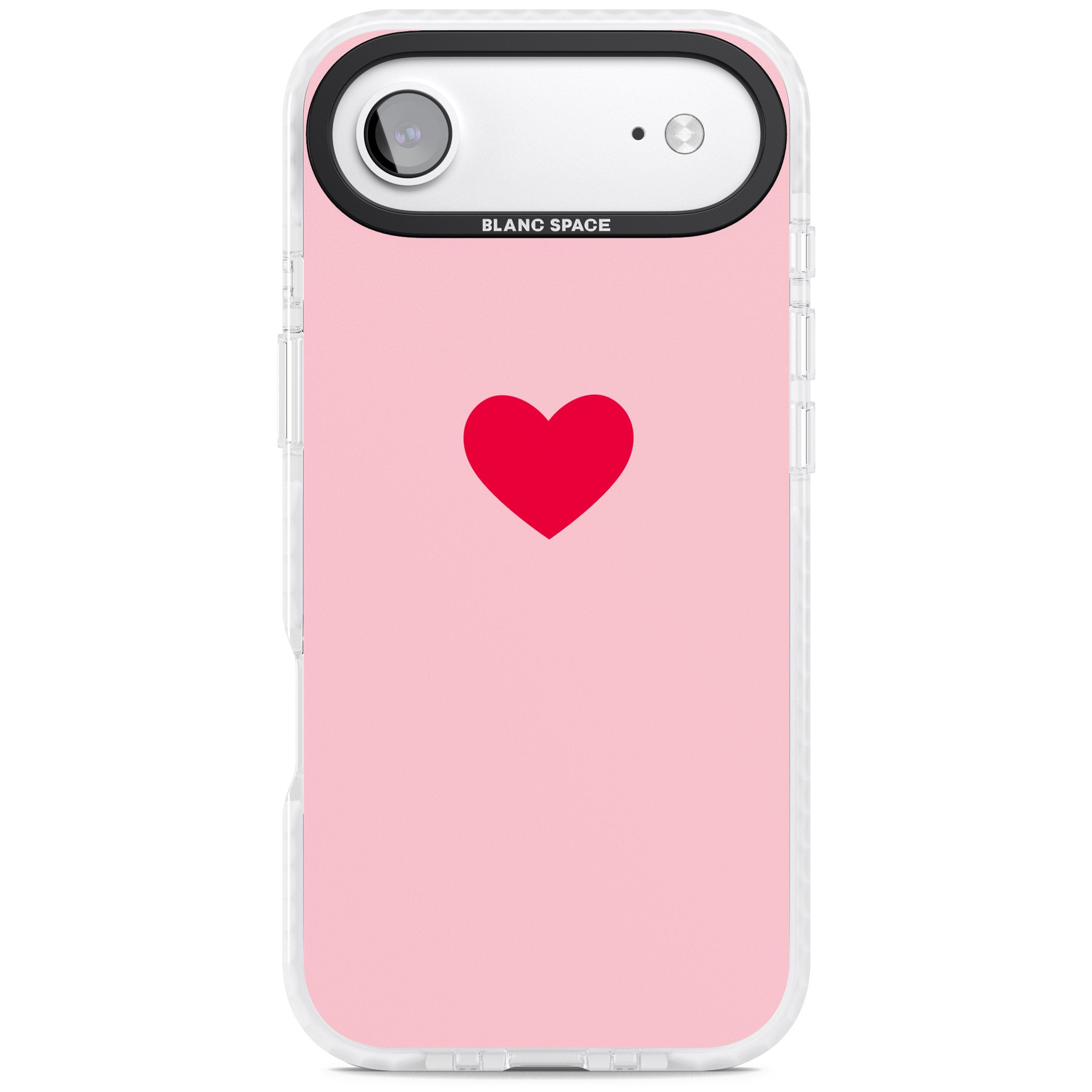 Red & Pink Heart iPhone 17 Air Impact Clear Phone Case
