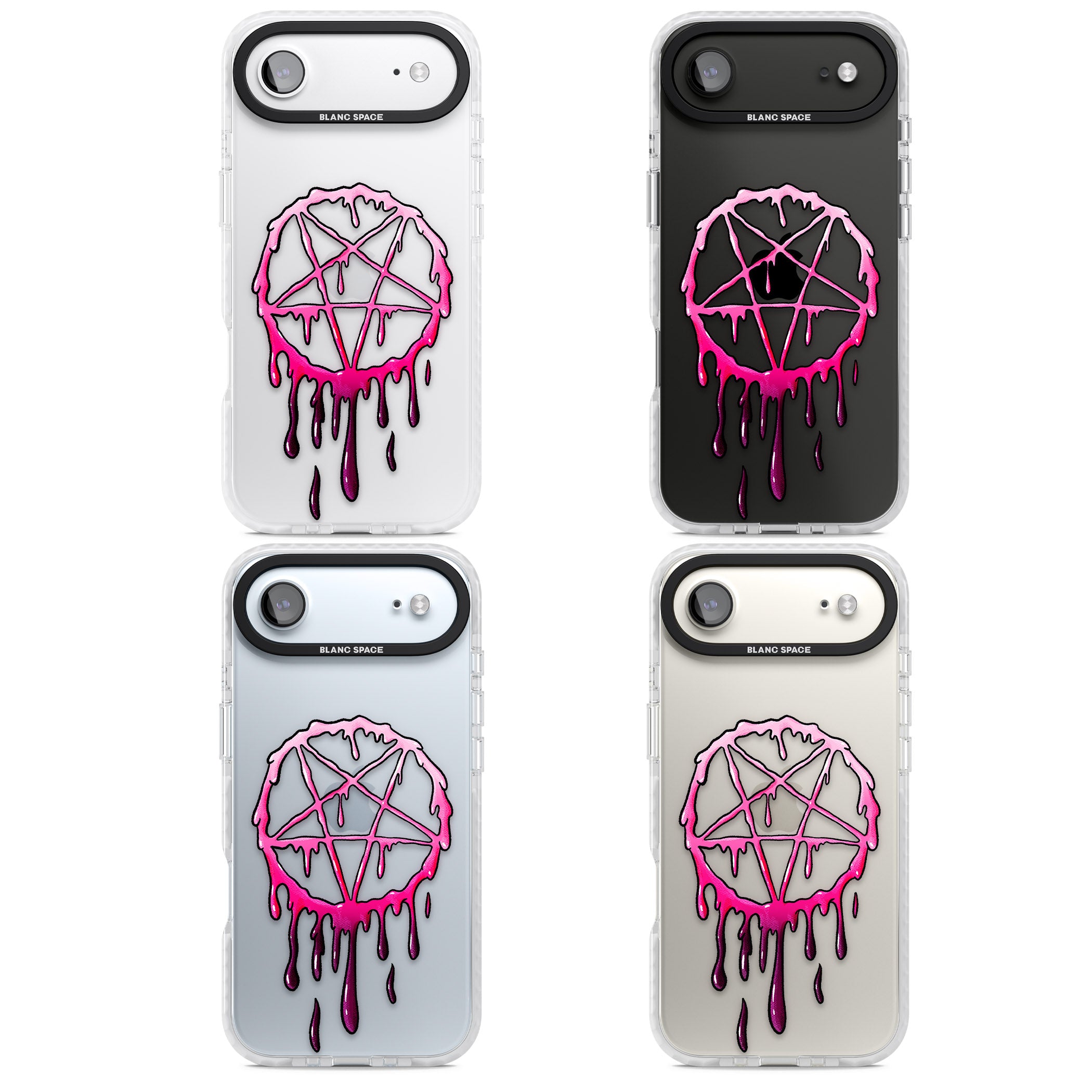 Pentagram Of Blood iPhone 17 Air Impact Clear Phone Case APT Impact Protection