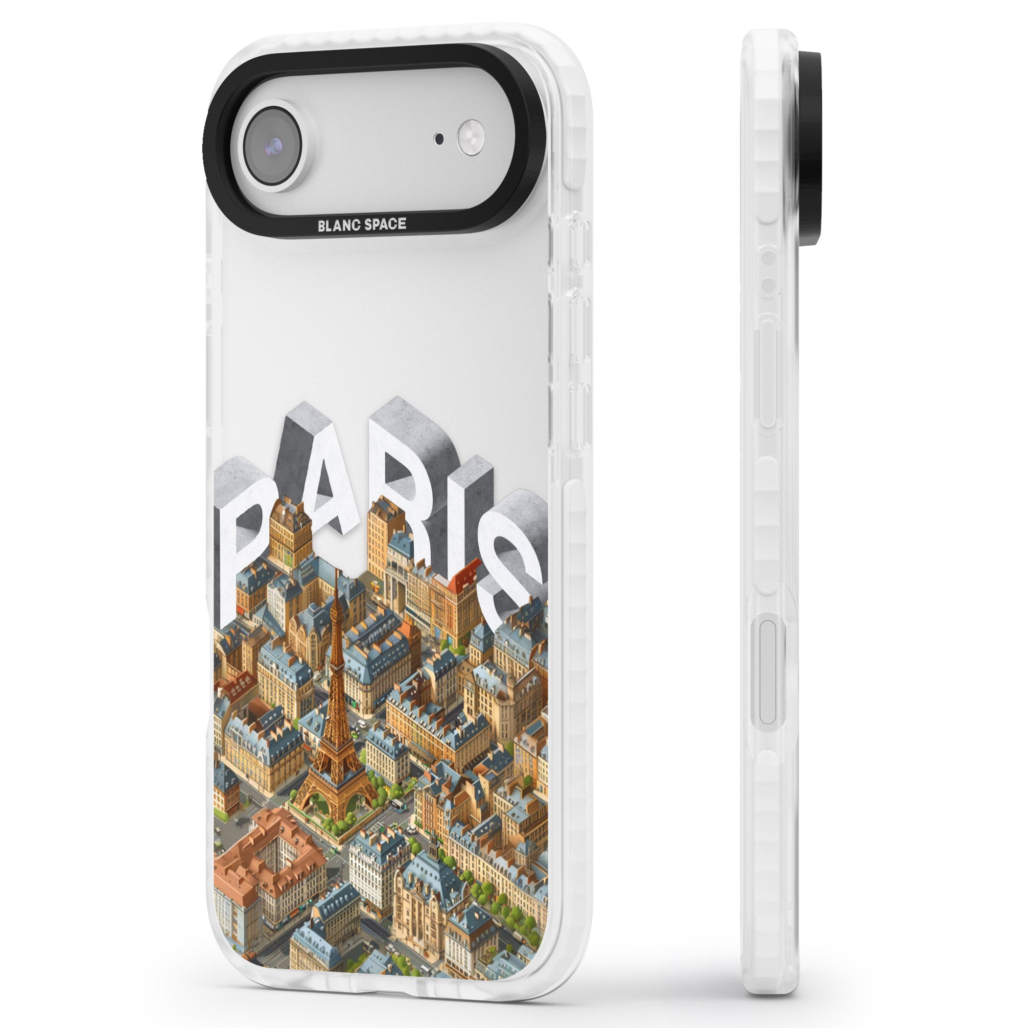 Paris iPhone 17 Air Impact Clear Phone Case Side Profile
