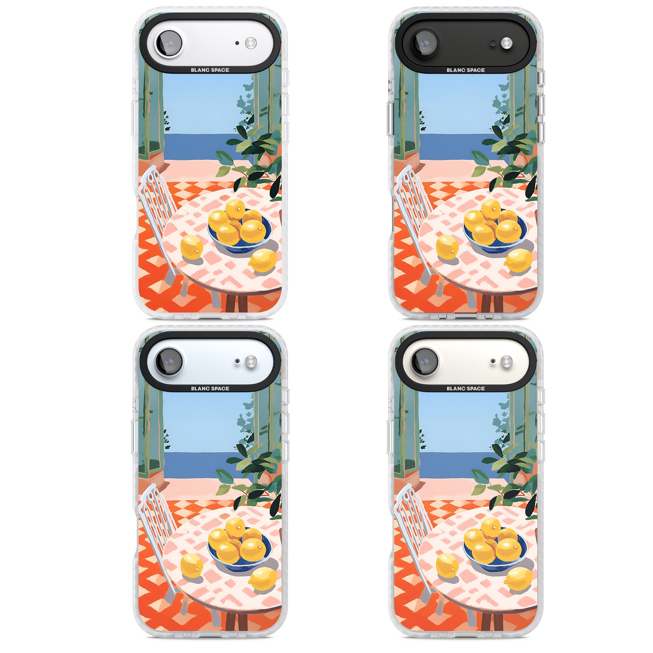 Seaside Lemons iPhone 17 Air Impact Clear Phone Case APT Impact Protection