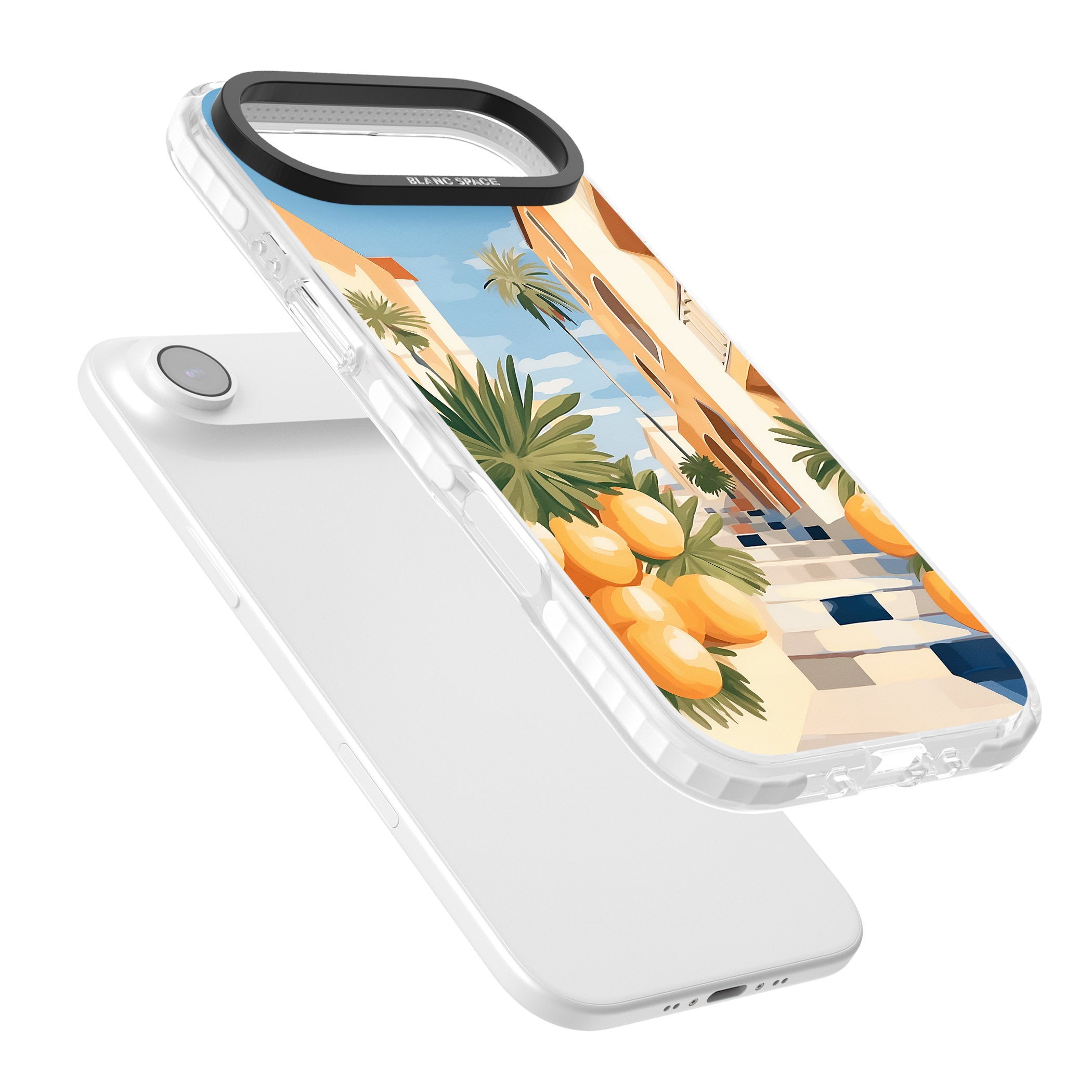 Mediterranean Village iPhone 17 Air Impact Clear Phone Case Colours