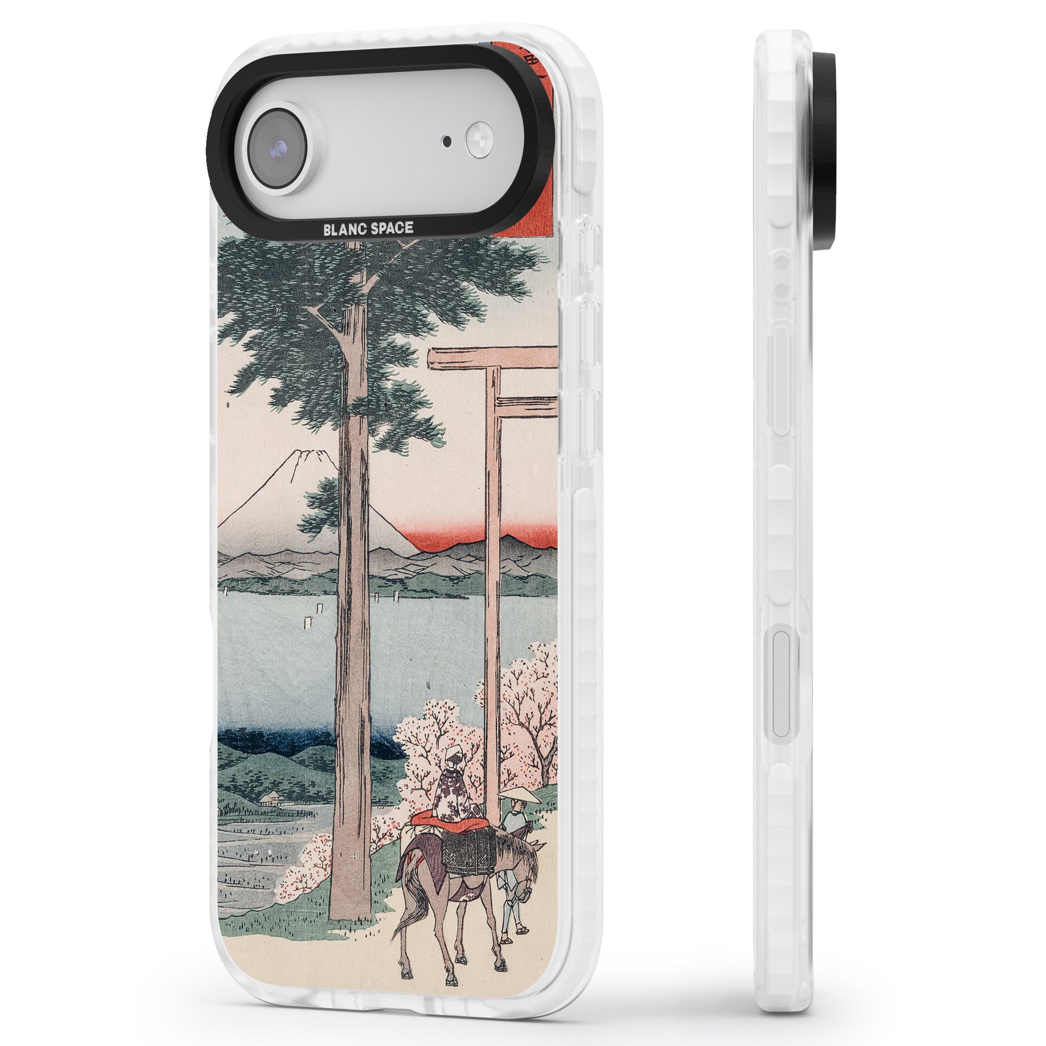 Gates To Mt. Fuji iPhone 17 Air Impact Clear Phone Case Side Profile