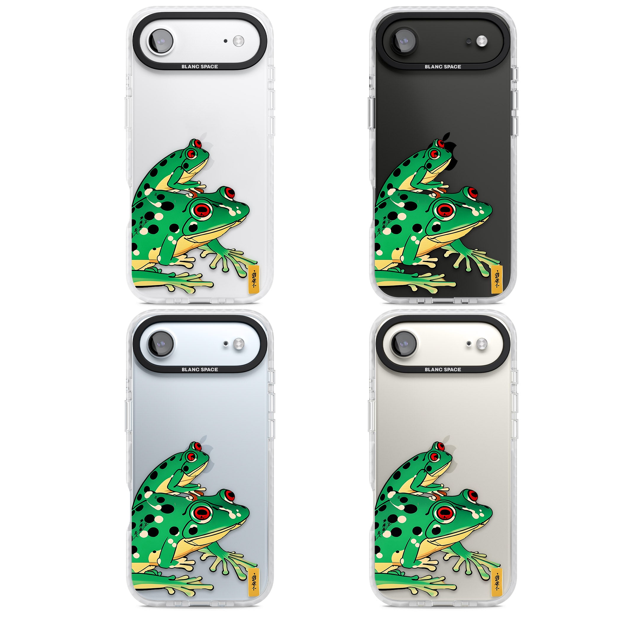 Matsumoto Hoji Frog Green iPhone 17 Air Impact Clear Phone Case APT Impact Protection