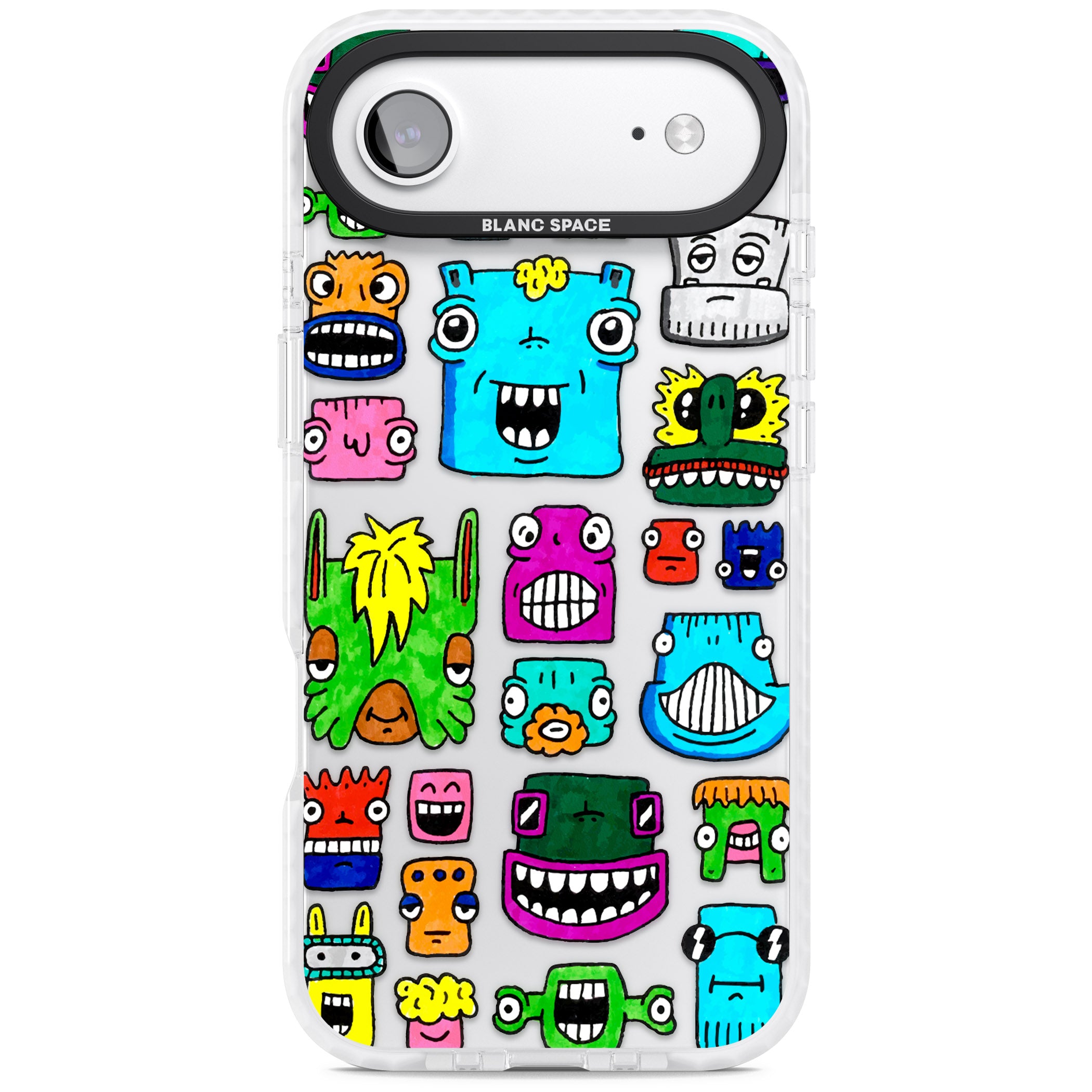Burst Heads Colour iPhone 17 Air Impact Clear Phone Case