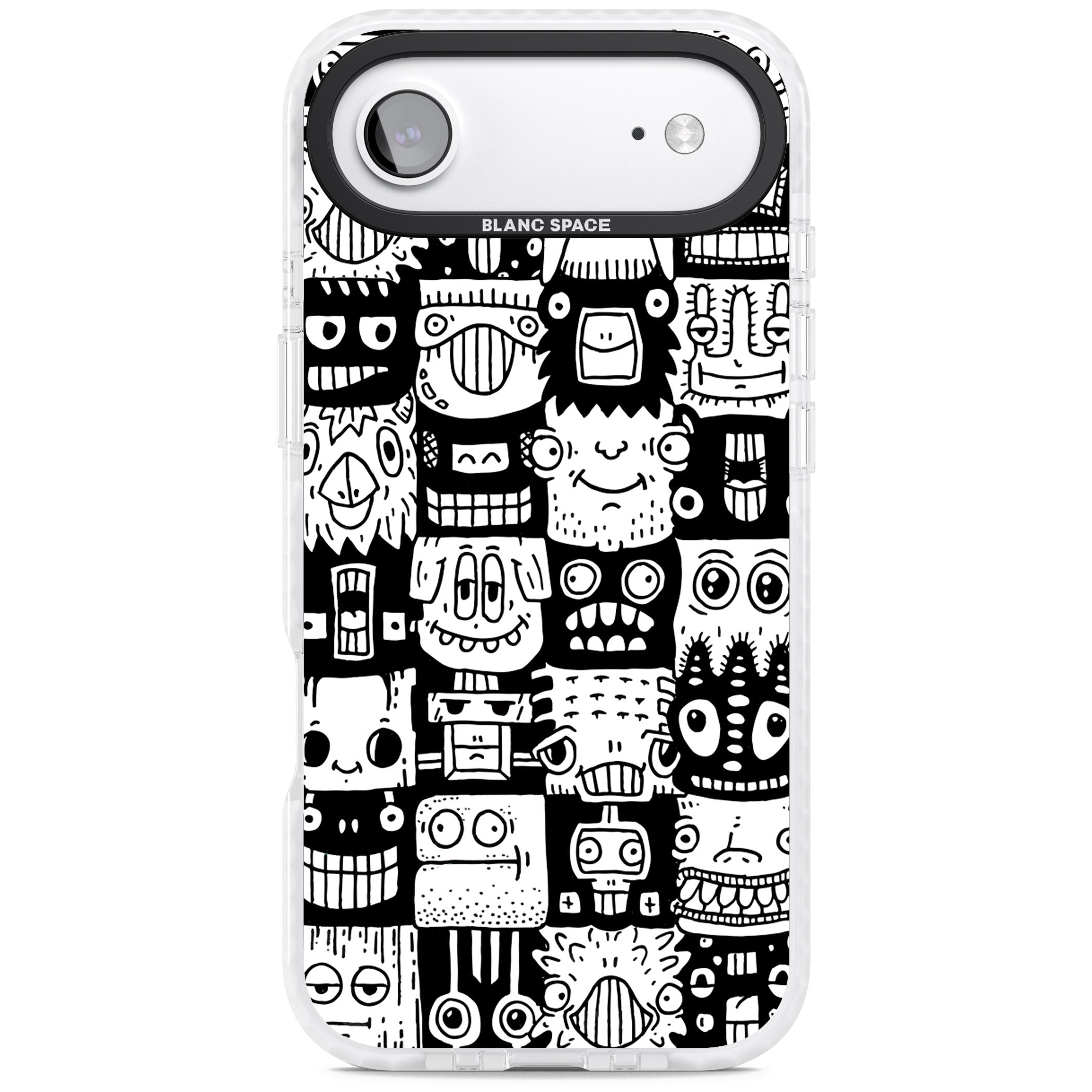 Checkerboard Heads iPhone 17 Air Impact Clear Phone Case