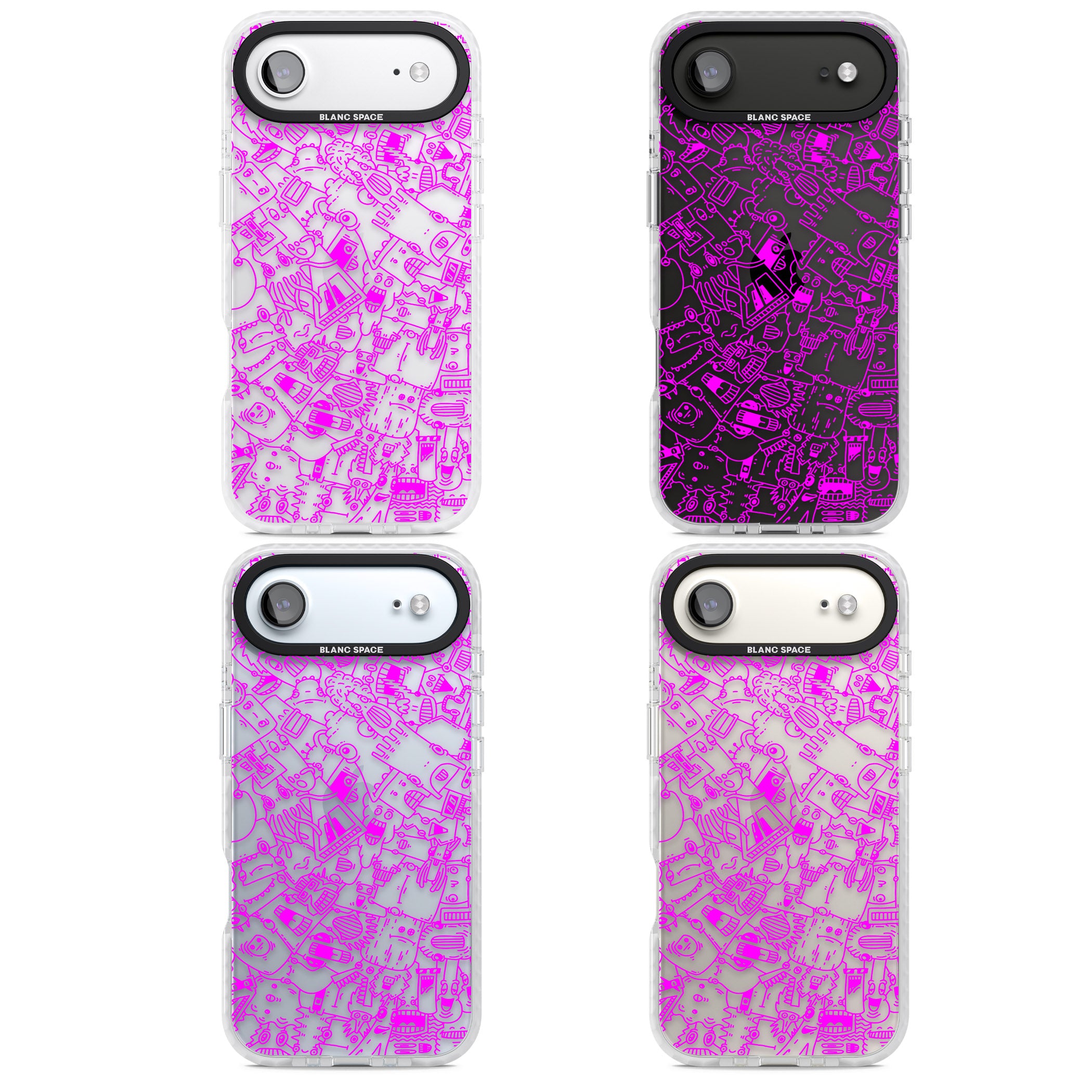 Pink Pals iPhone 17 Air Impact Clear Phone Case APT Impact Protection