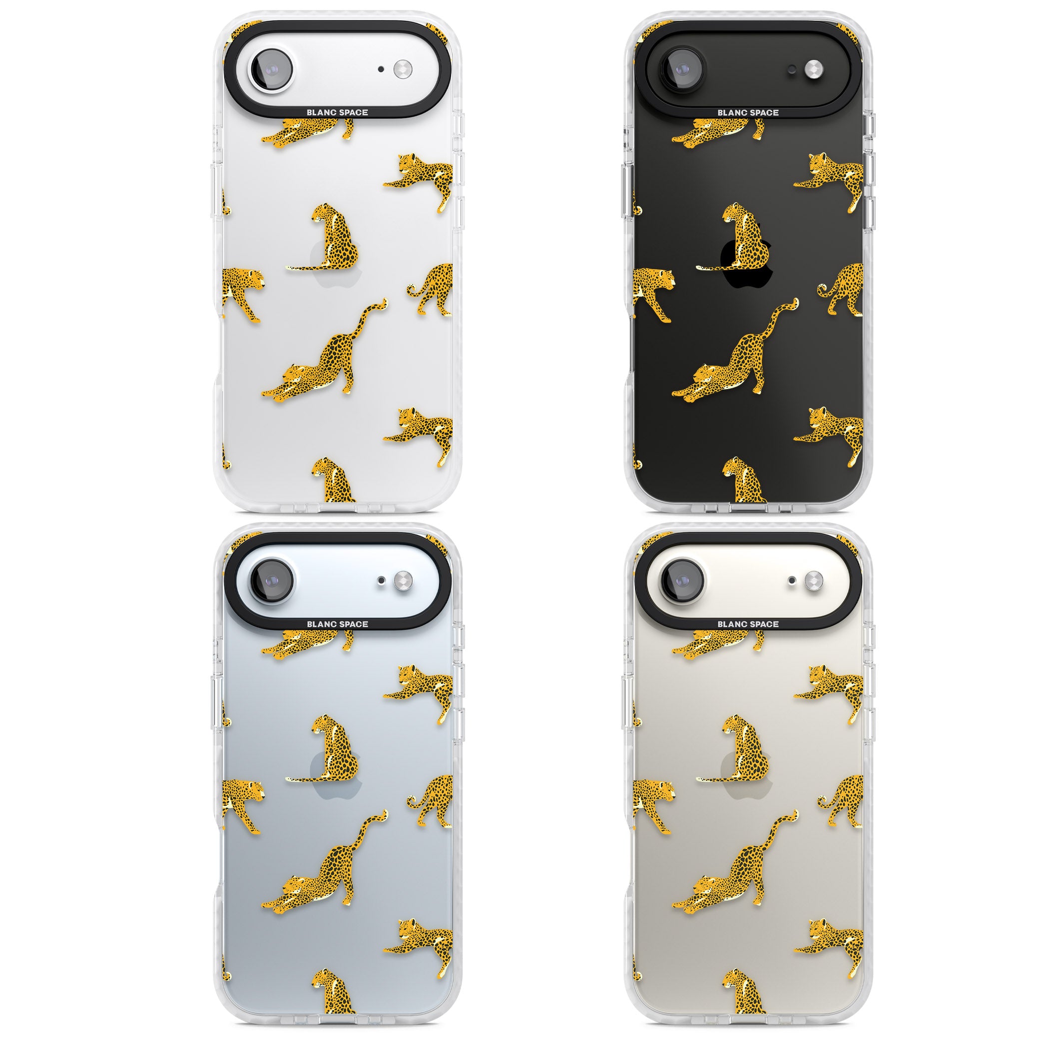 Leopard Spots iPhone 17 Air Impact Clear Phone Case APT Impact Protection