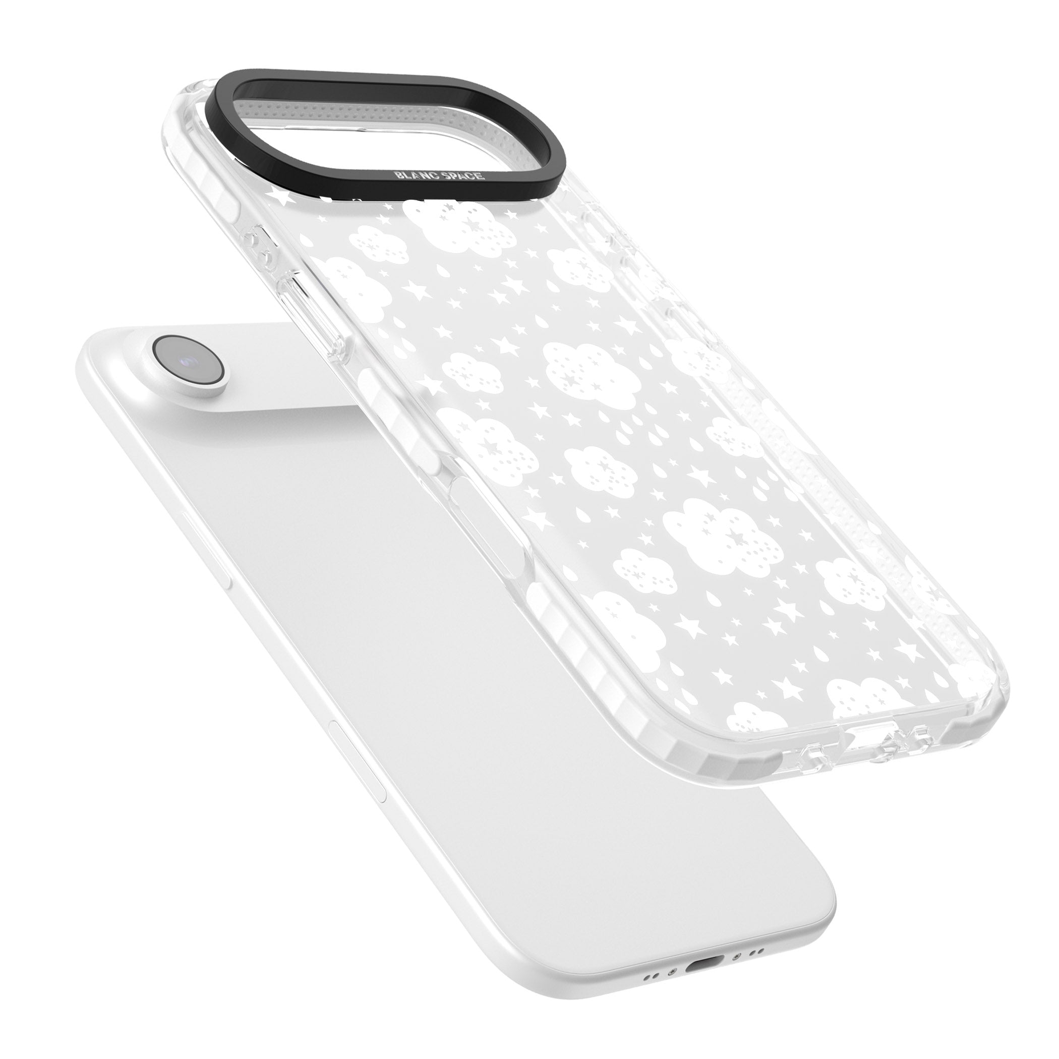 Starry Rain Clouds iPhone 17 Air Impact Clear Phone Case Colours