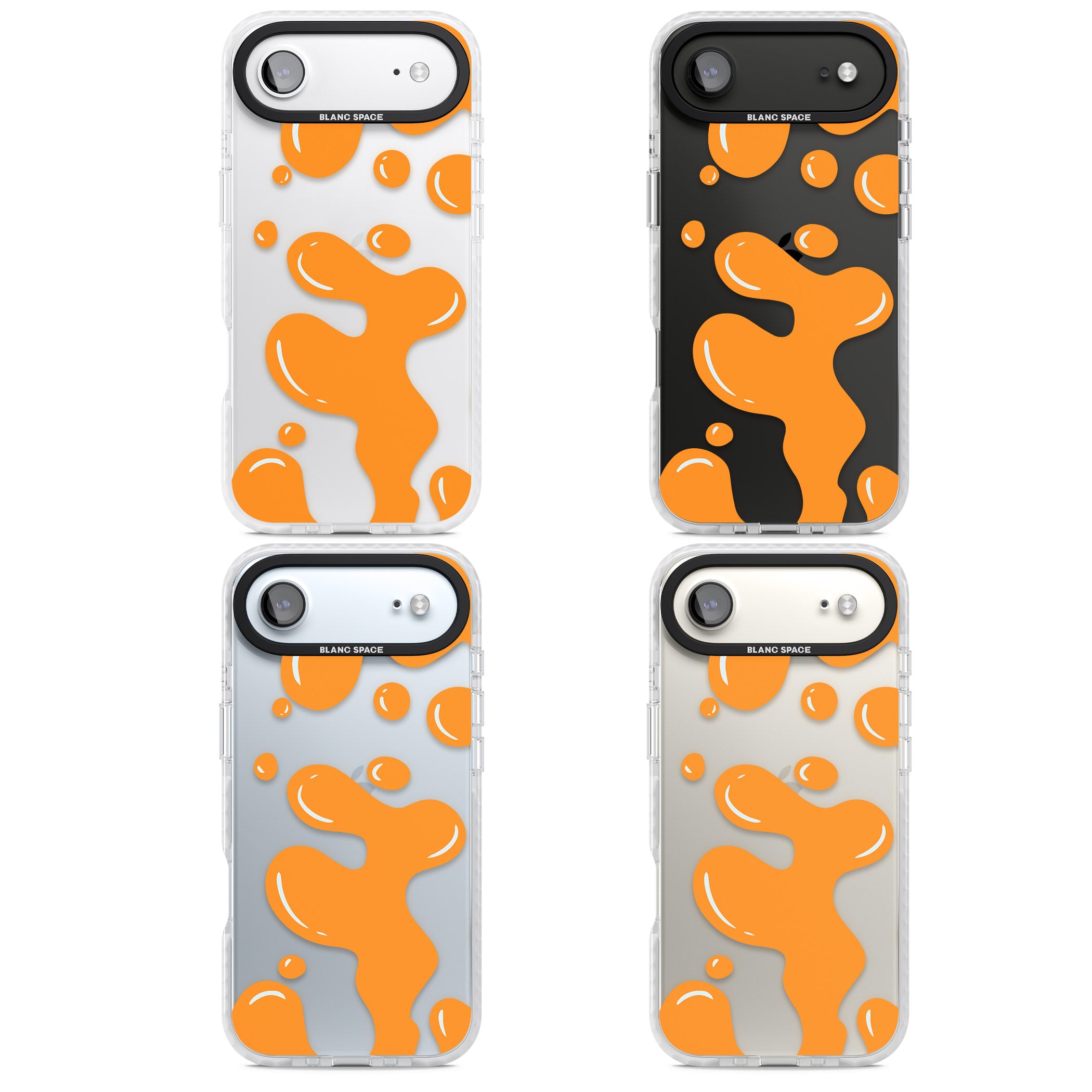 Orange Lava Lamp iPhone 17 Air Impact Clear Phone Case APT Impact Protection