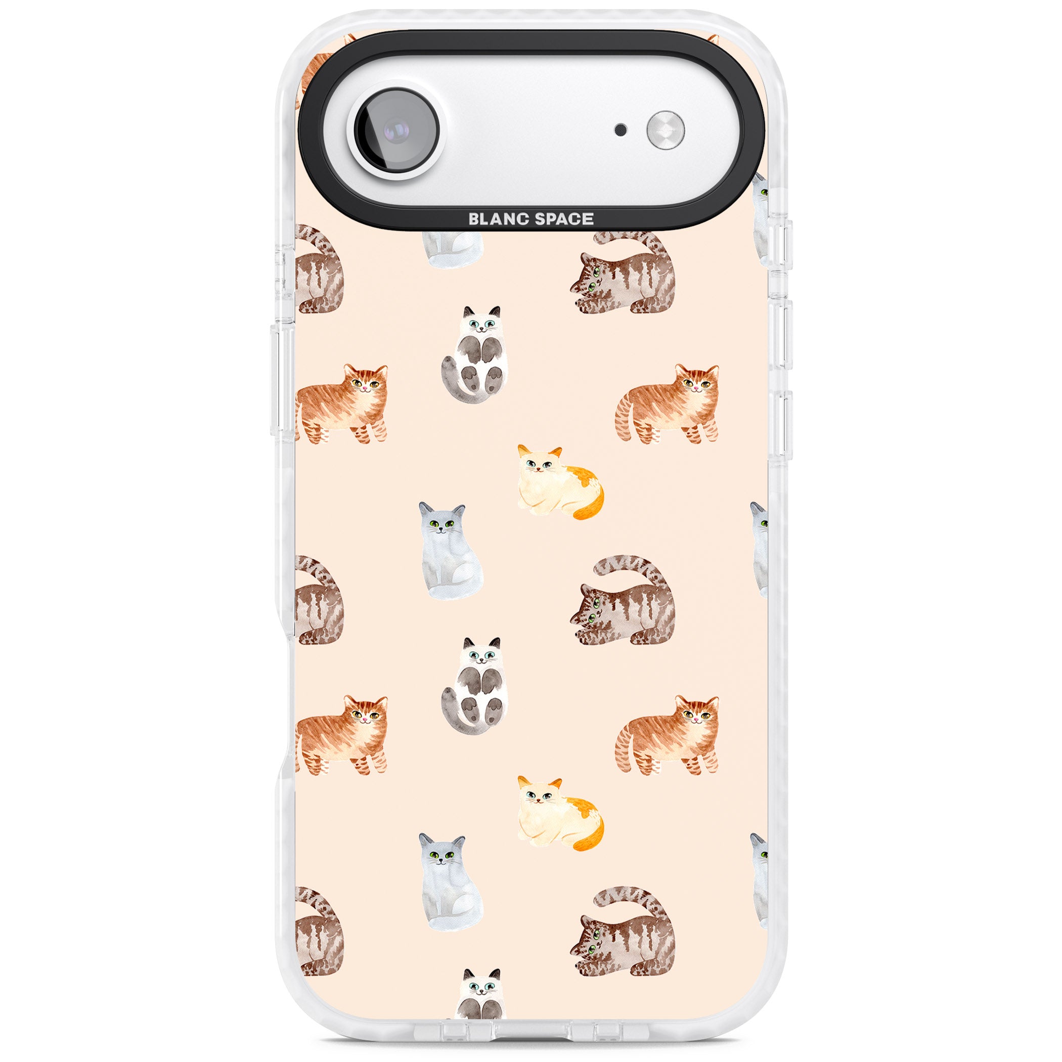 Cute Cat Parade iPhone 17 Air Impact Clear Phone Case