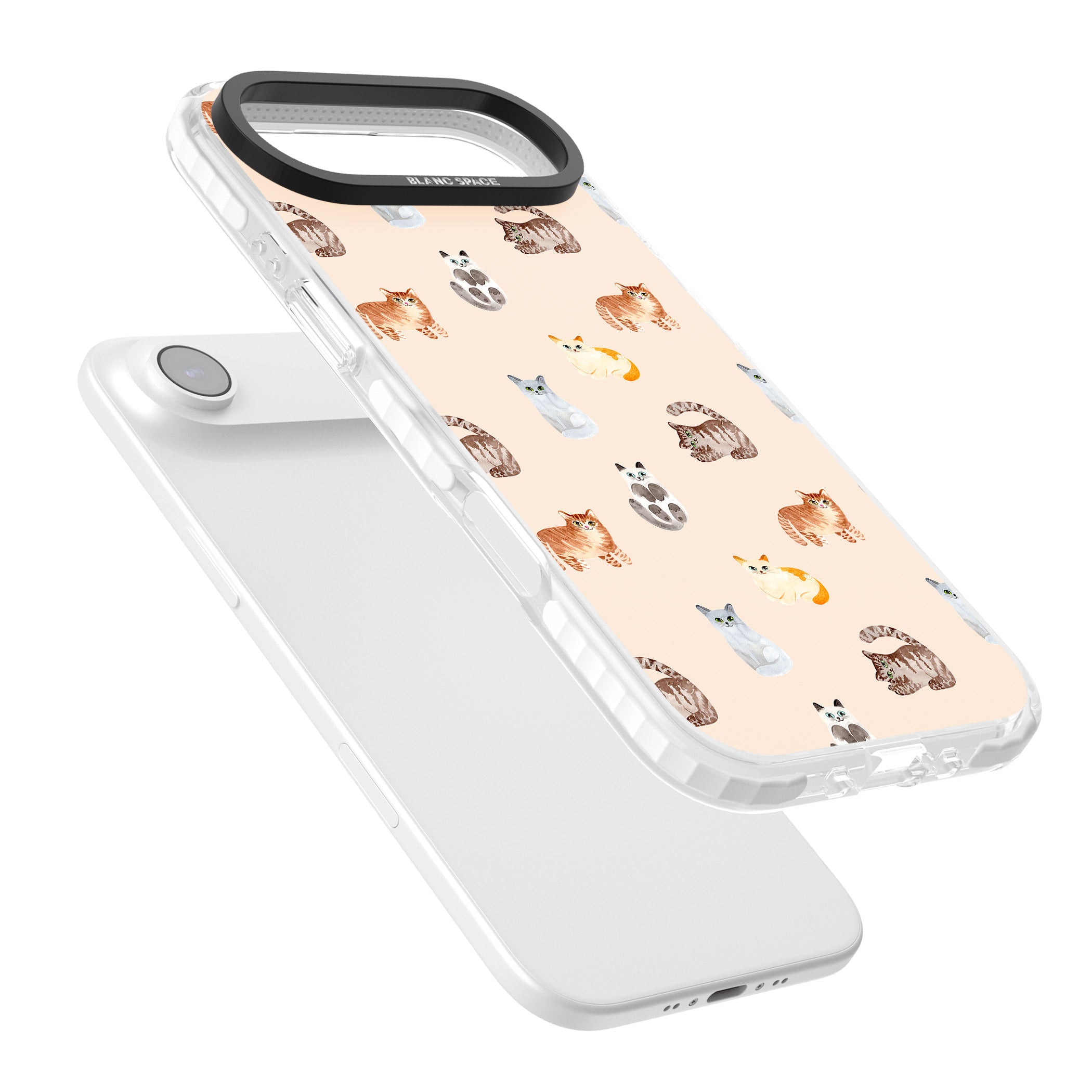 Cute Cat Parade iPhone 17 Air Impact Clear Phone Case Colours
