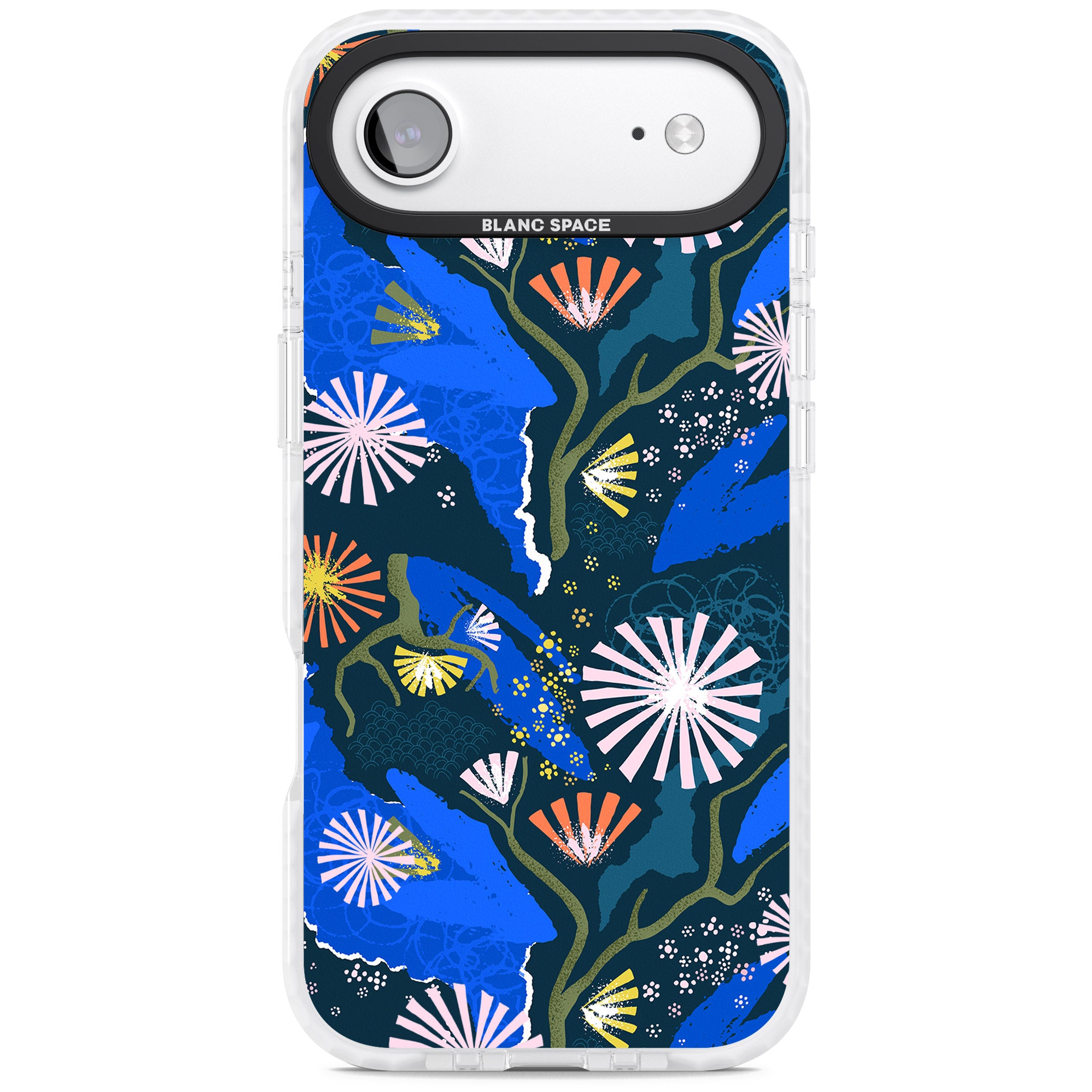 Dark Botanicals Abstract Pattern iPhone 17 Air Impact Pro Clear Phone Case