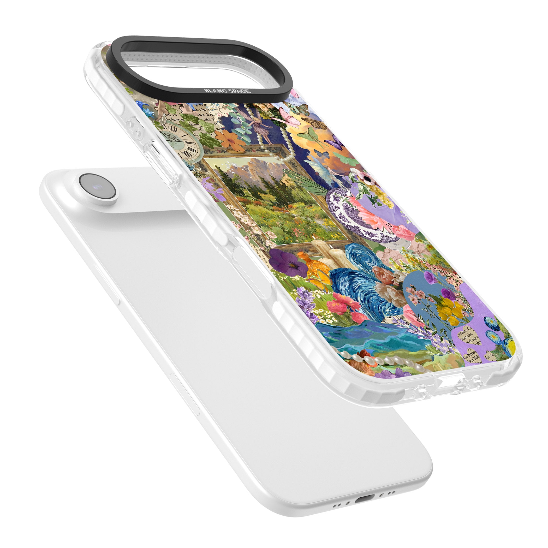 Vibrant Whimsy Collage iPhone 17 Air Impact Pro Clear Phone Case Colours