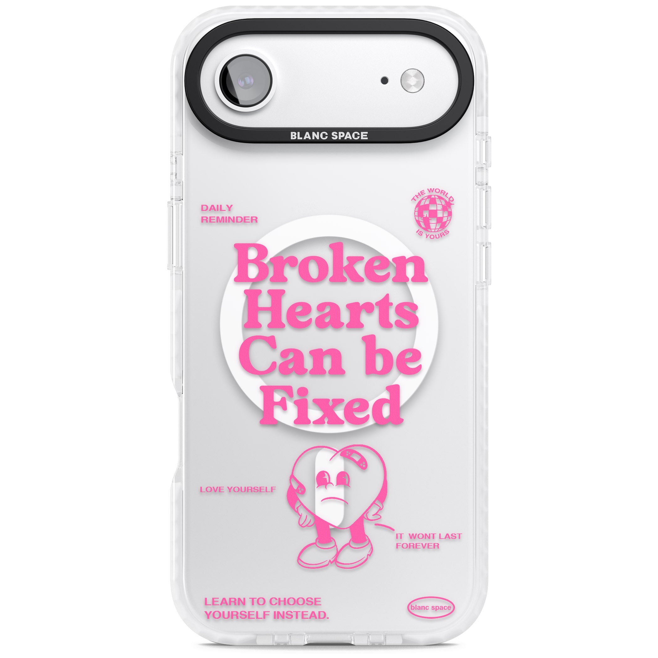 Broken Hearts Can Be Fixed iPhone 17 Air Impact Pro Clear Phone Case