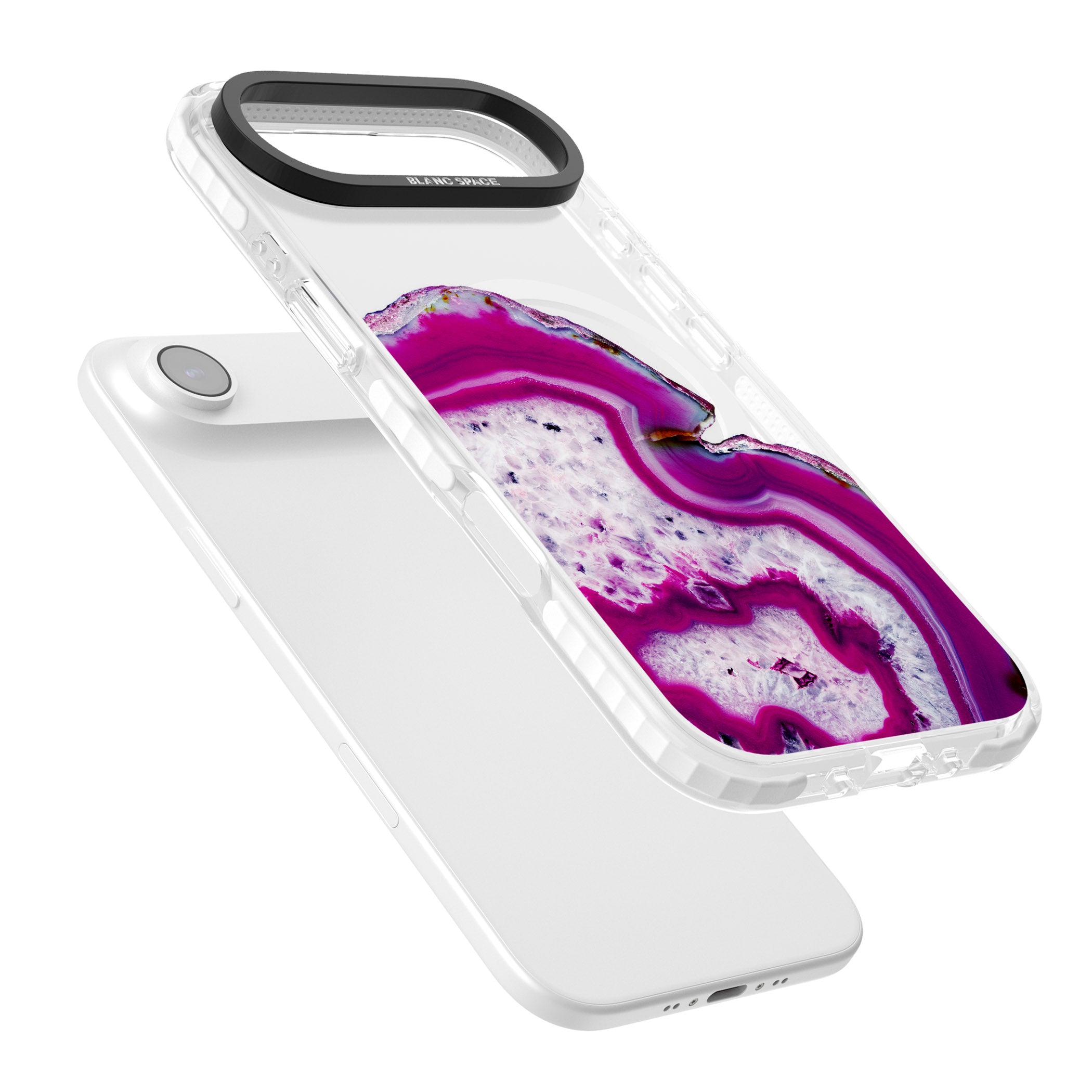 Violet Crystal Agate iPhone 17 Air Impact Pro Clear Phone Case Colours