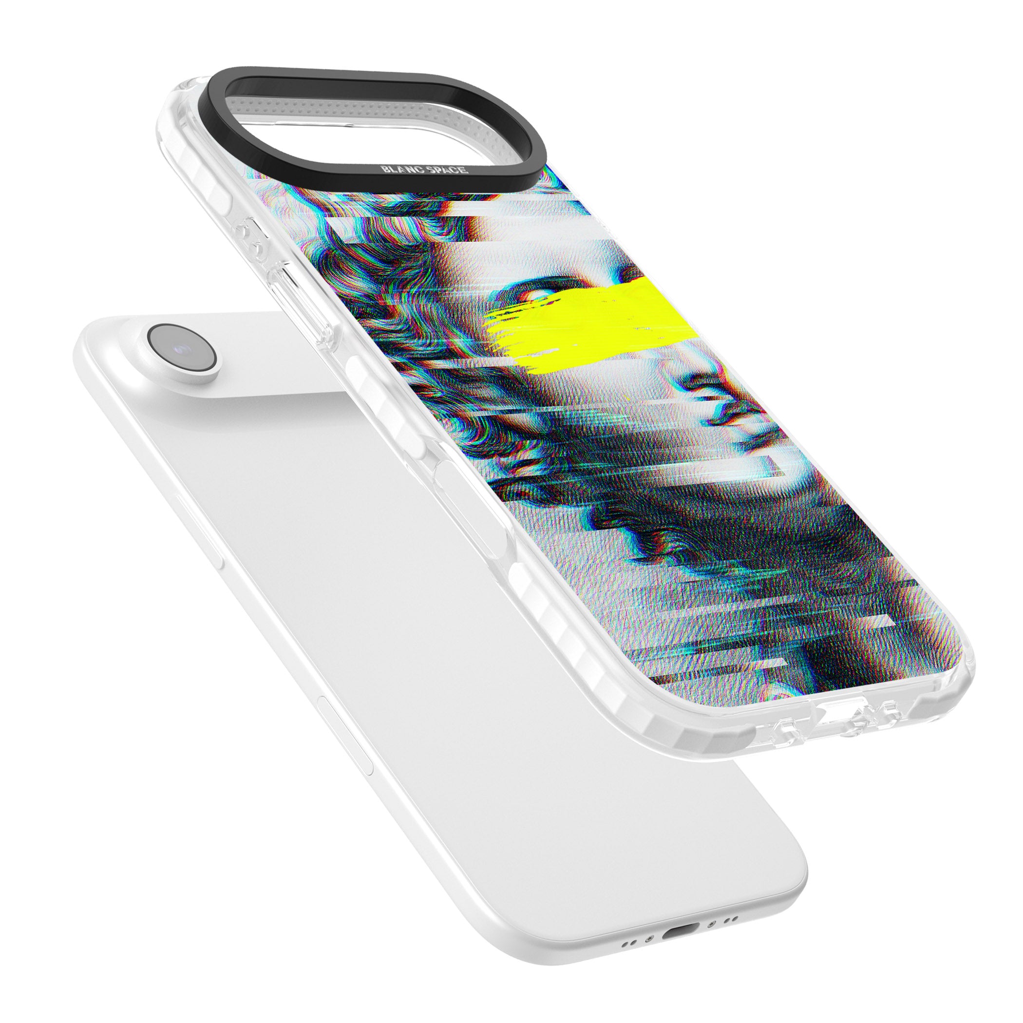 Glitched Fragment iPhone 17 Air Impact Pro Clear Phone Case Colours