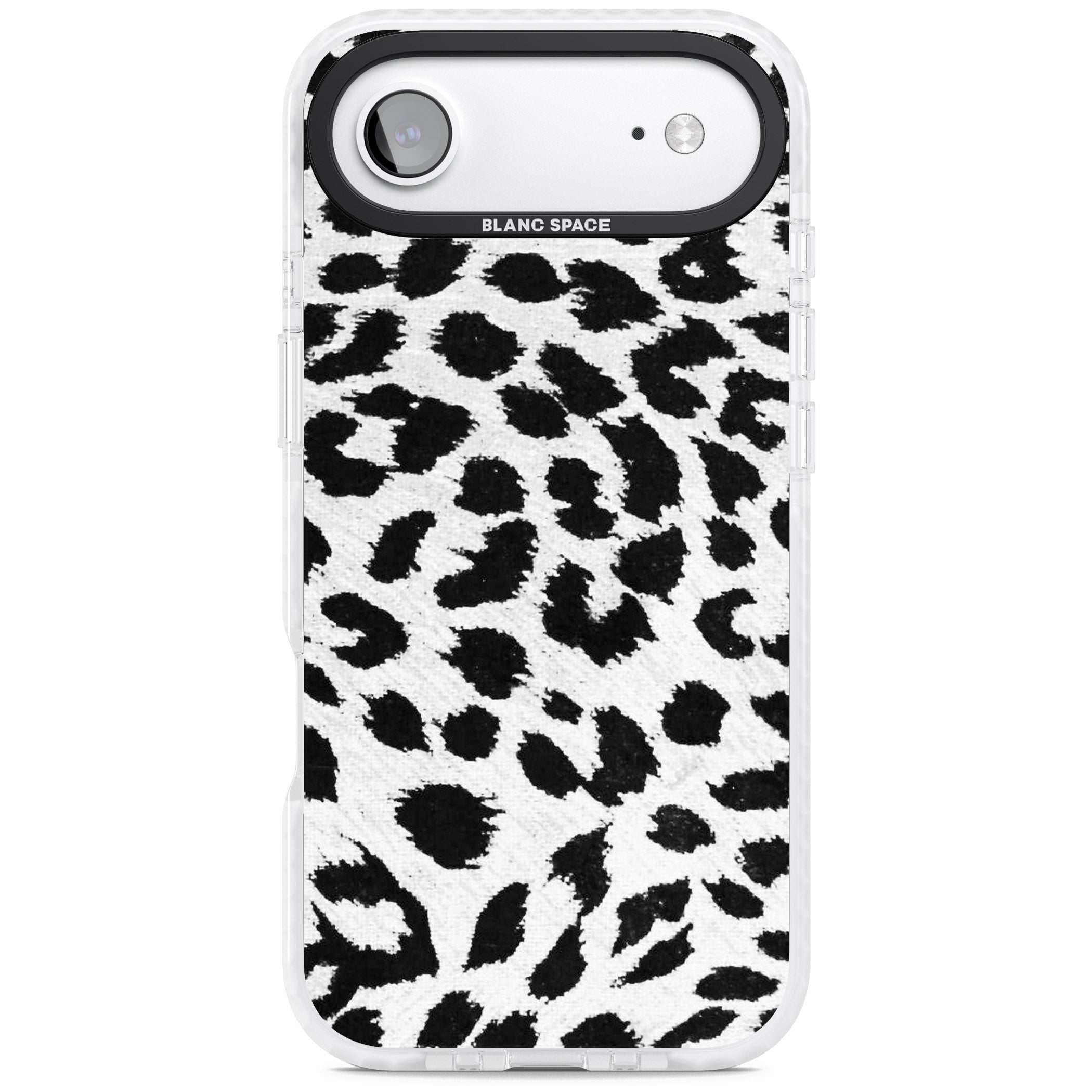 Rar Leopard Print White iPhone 17 Air Impact Pro Clear Phone Case