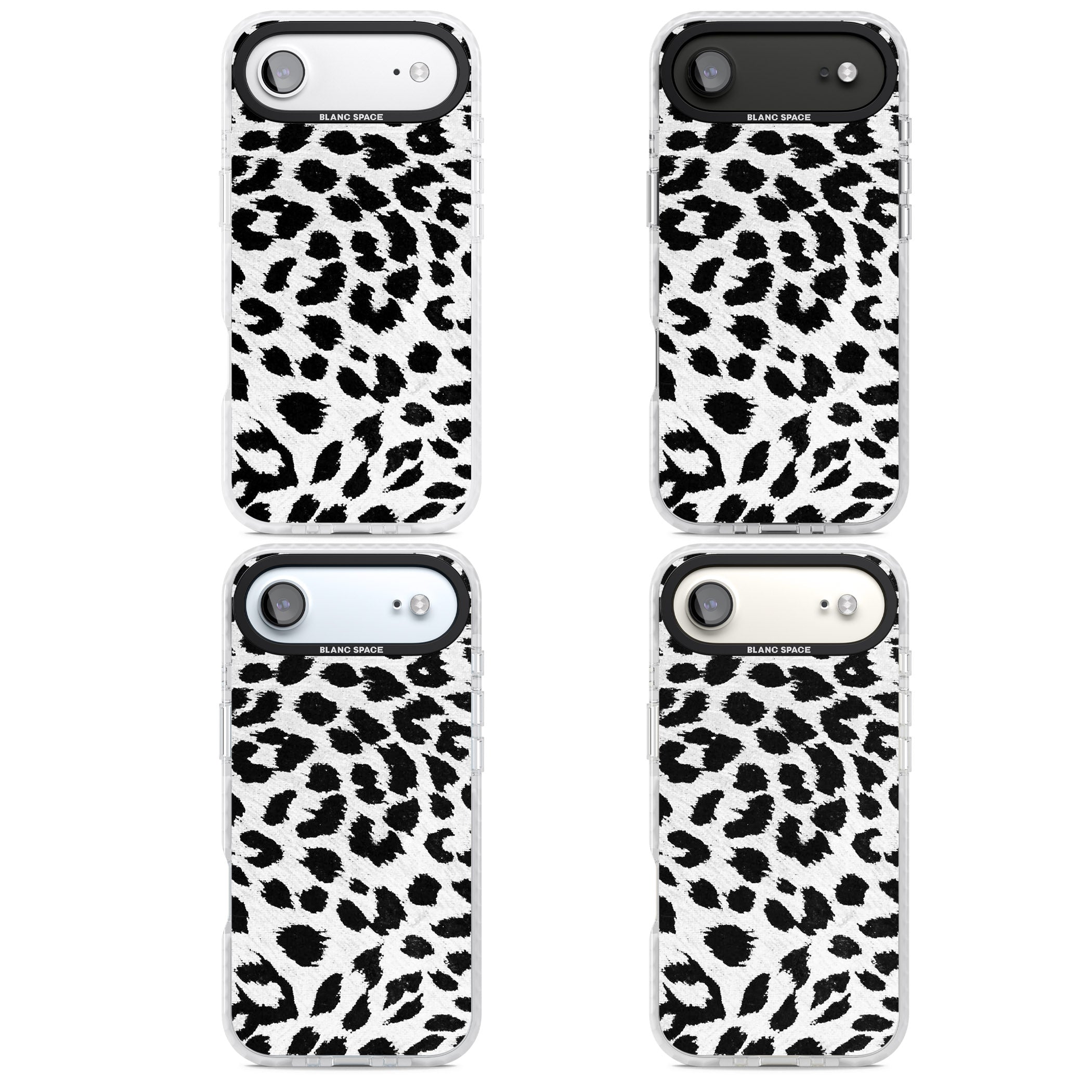 Rar Leopard Print White iPhone 17 Air Impact Pro Clear Phone Case APT Impact Protection