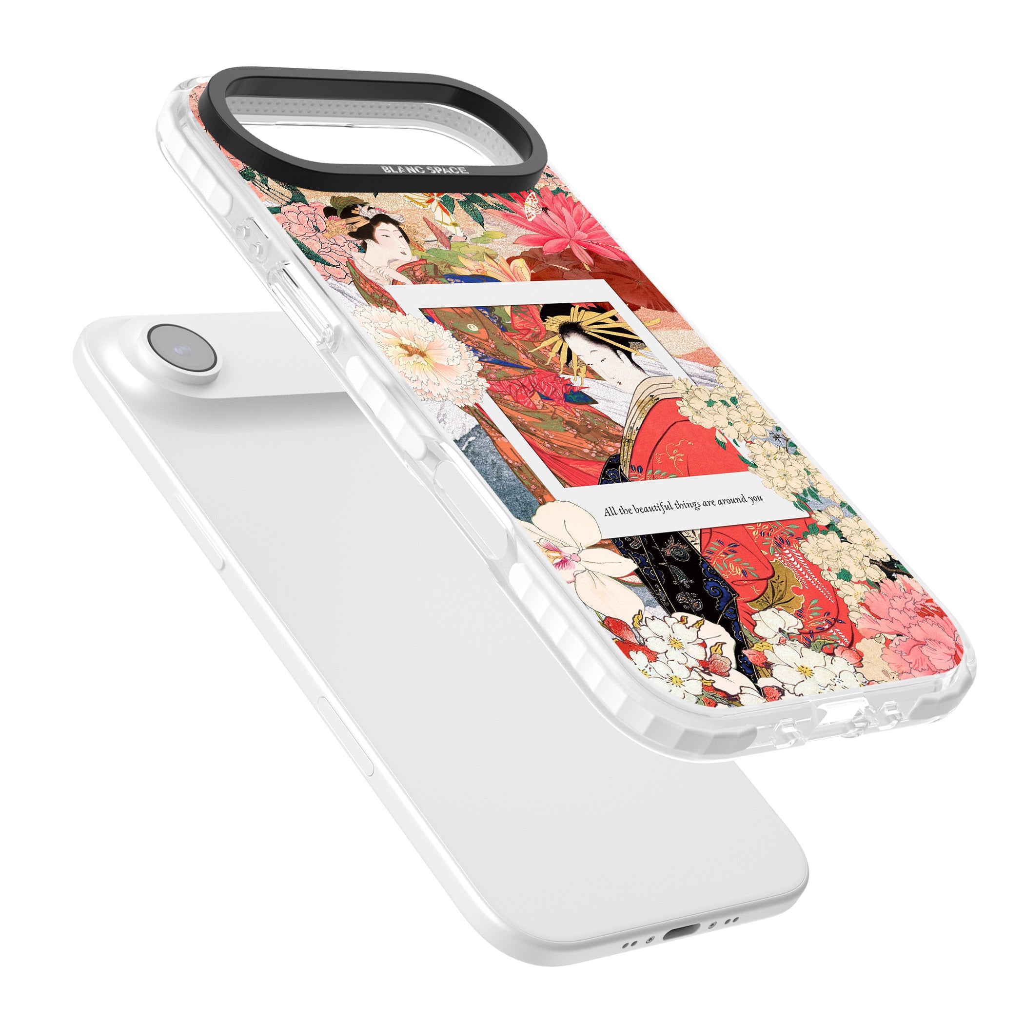 Woodblock Geisha iPhone 17 Air Impact Pro Clear Phone Case Colours