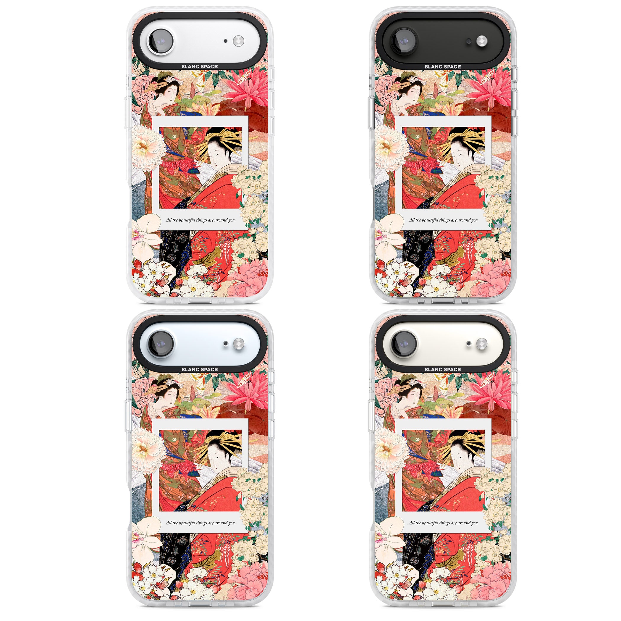 Woodblock Geisha iPhone 17 Air Impact Pro Clear Phone Case APT Impact Protection