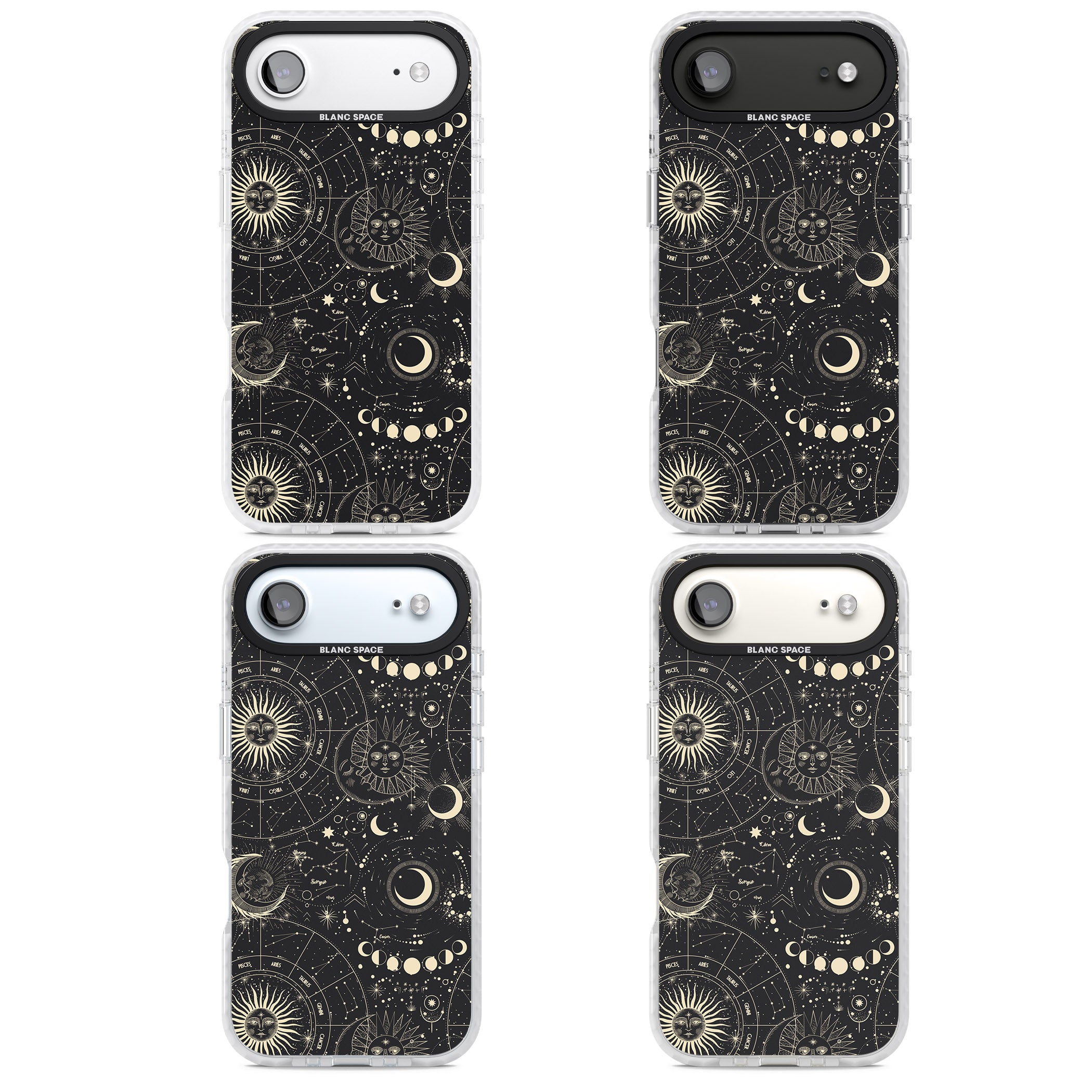 Celestial Suns, Moons & Zodiacs iPhone 17 Air Impact Pro Clear Phone Case APT Impact Protection