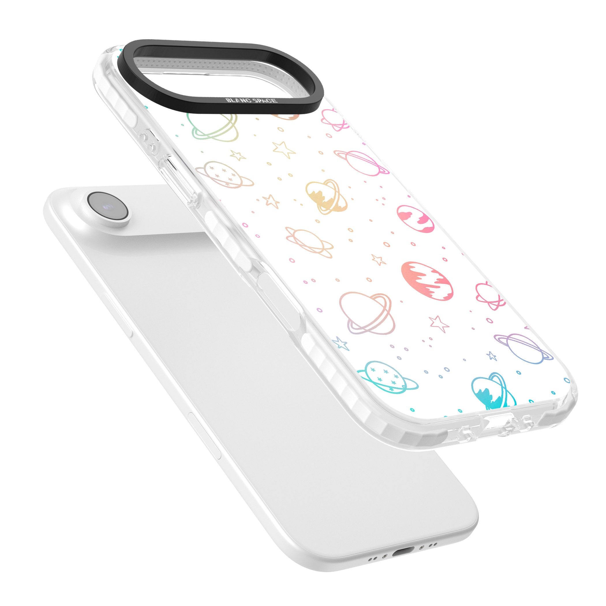 Pastel Cosmic Galaxy iPhone 17 Air Impact Pro Clear Phone Case Colours
