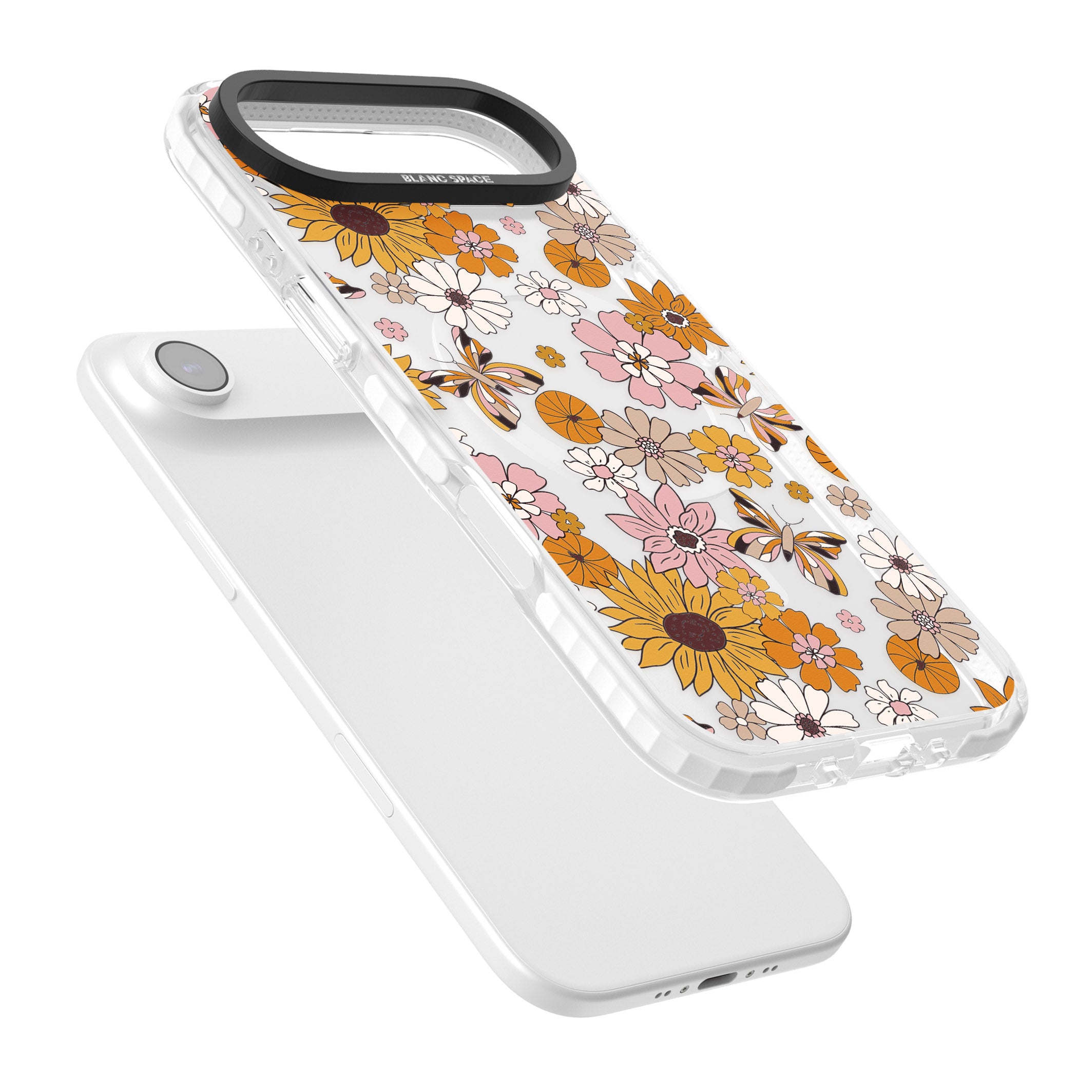 Butterfly Bloom Autumn Floral iPhone 17 Air Impact Pro Clear Phone Case Colours