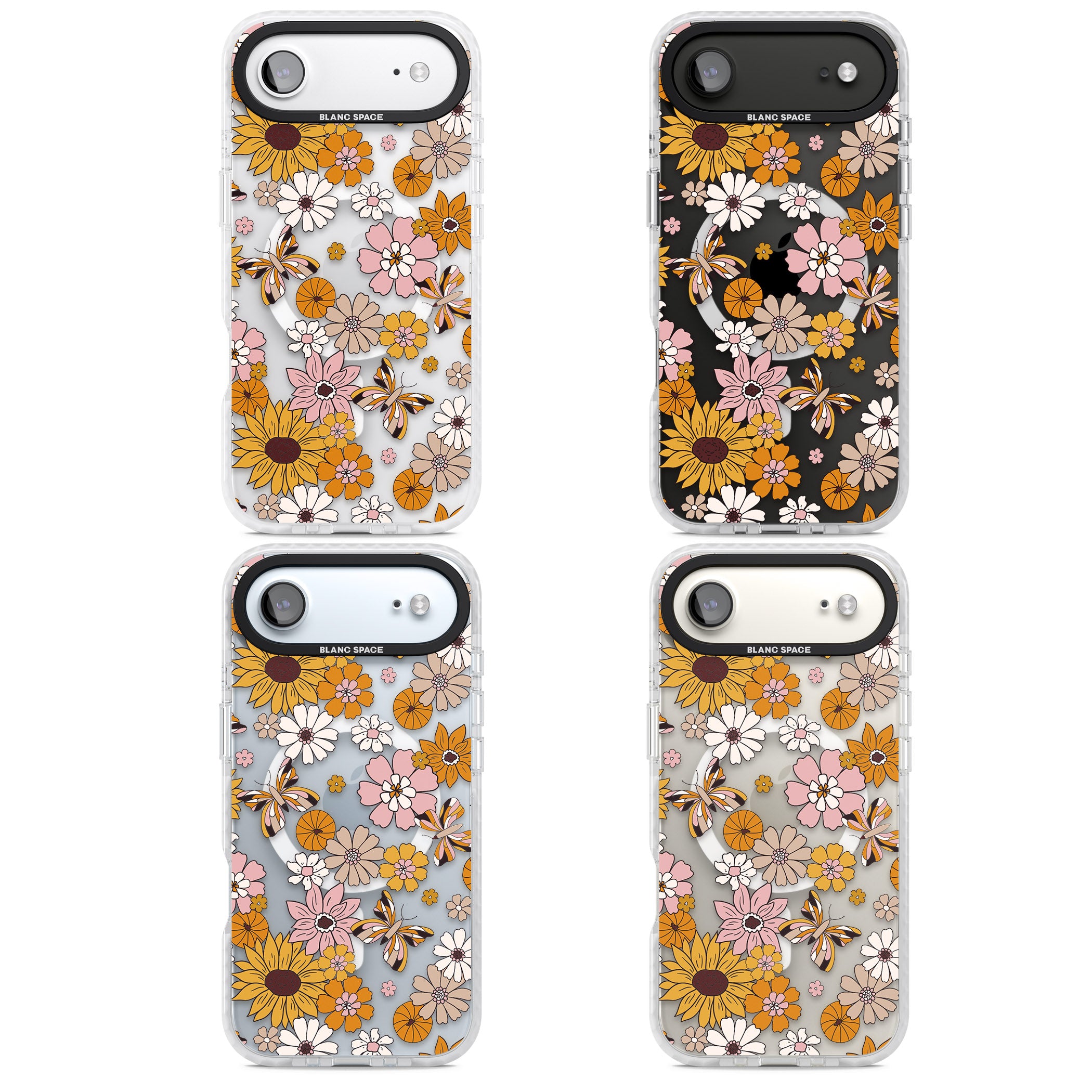 Butterfly Bloom Autumn Floral iPhone 17 Air Impact Pro Clear Phone Case APT Impact Protection