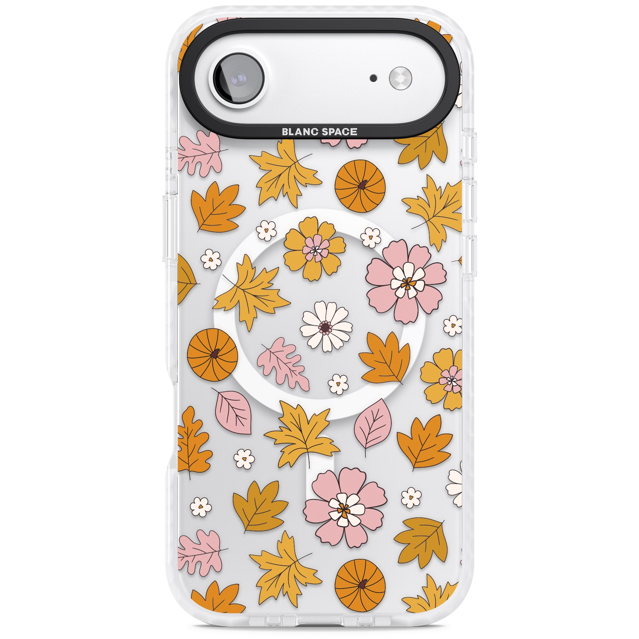 Autumn Leaves And Flowers iPhone 17 Air Impact Pro Clear Phone Case
