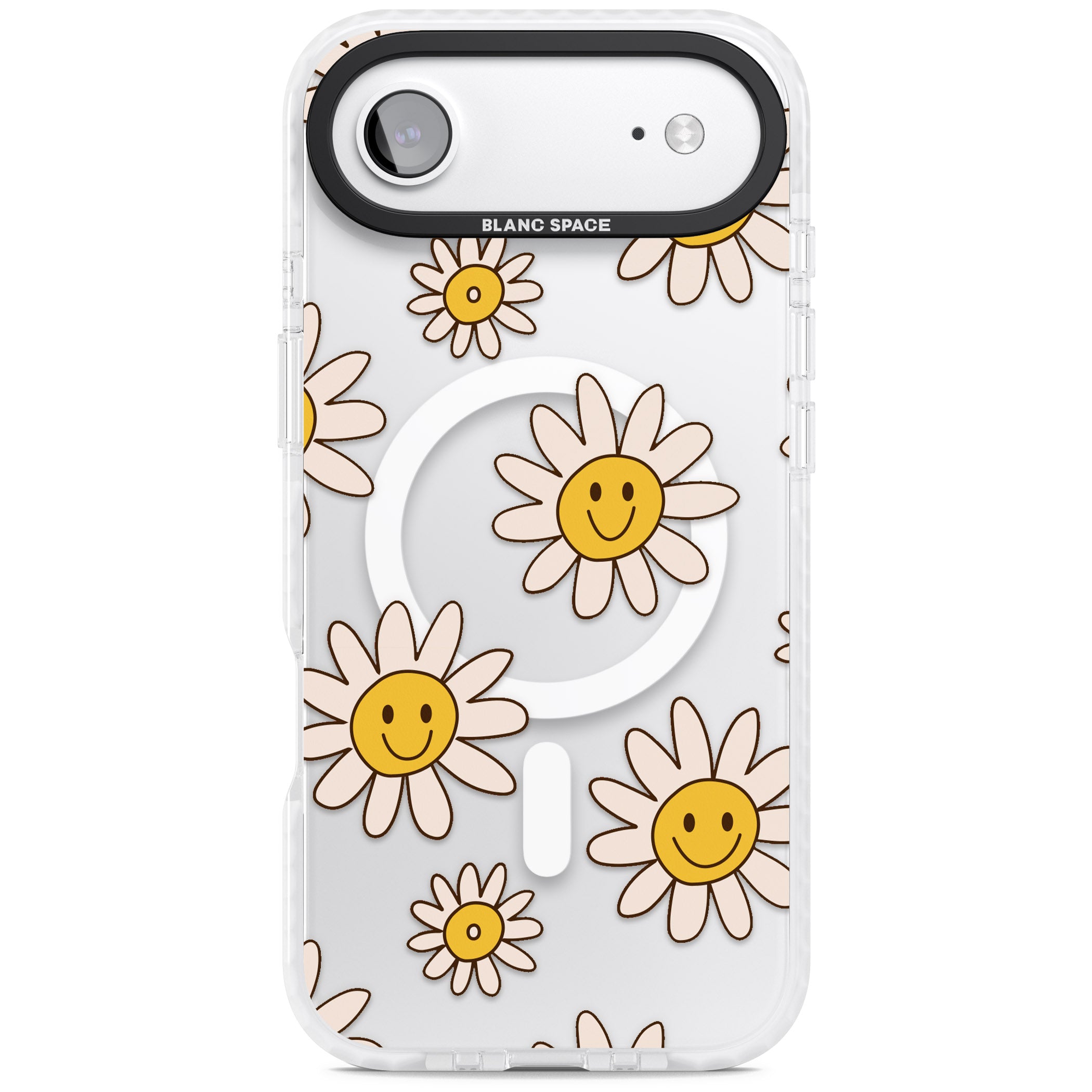 Daisy Faces iPhone 17 Air Impact Pro Clear Phone Case