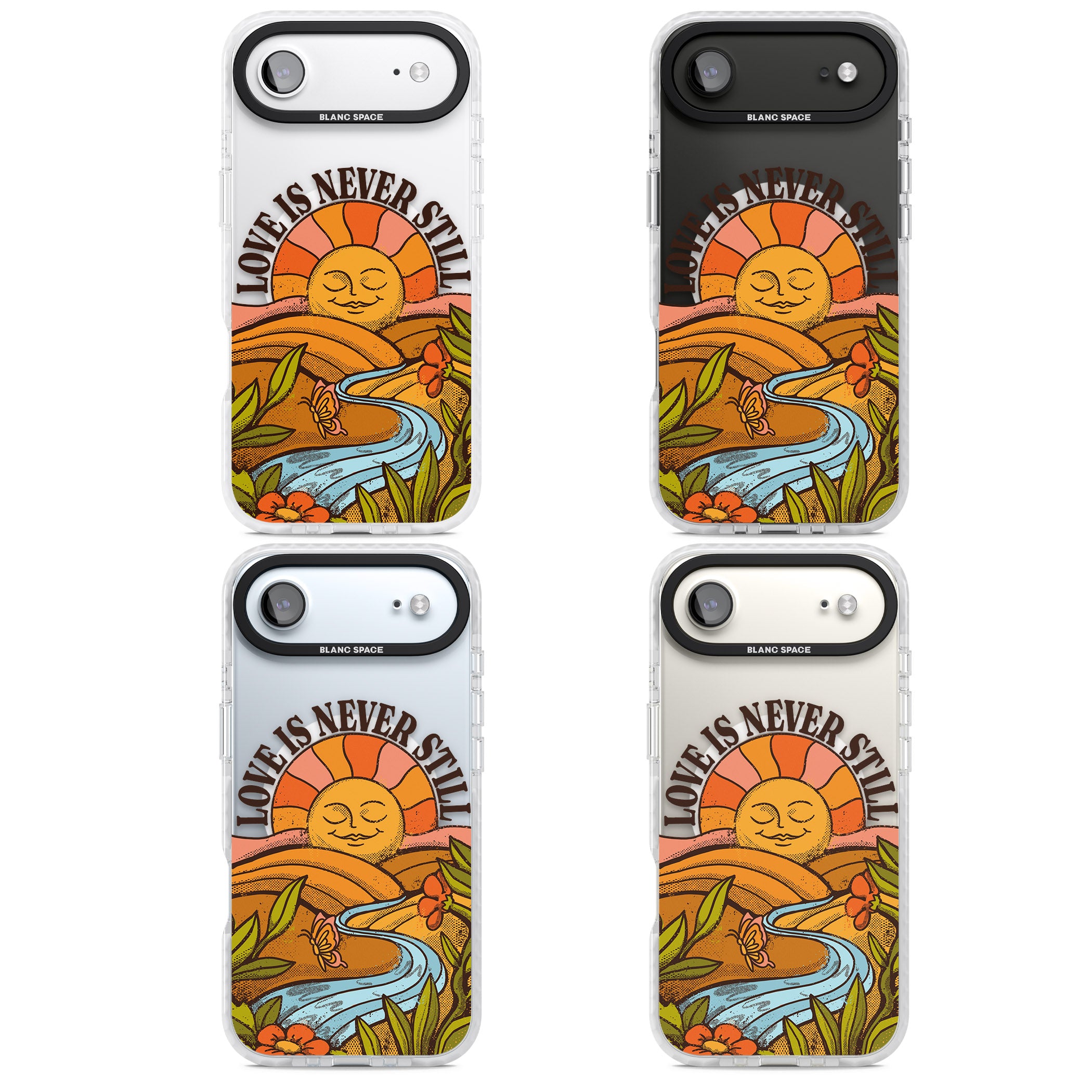 Love Is Never Still iPhone 17 Air Impact Pro Clear Phone Case APT Impact Protection