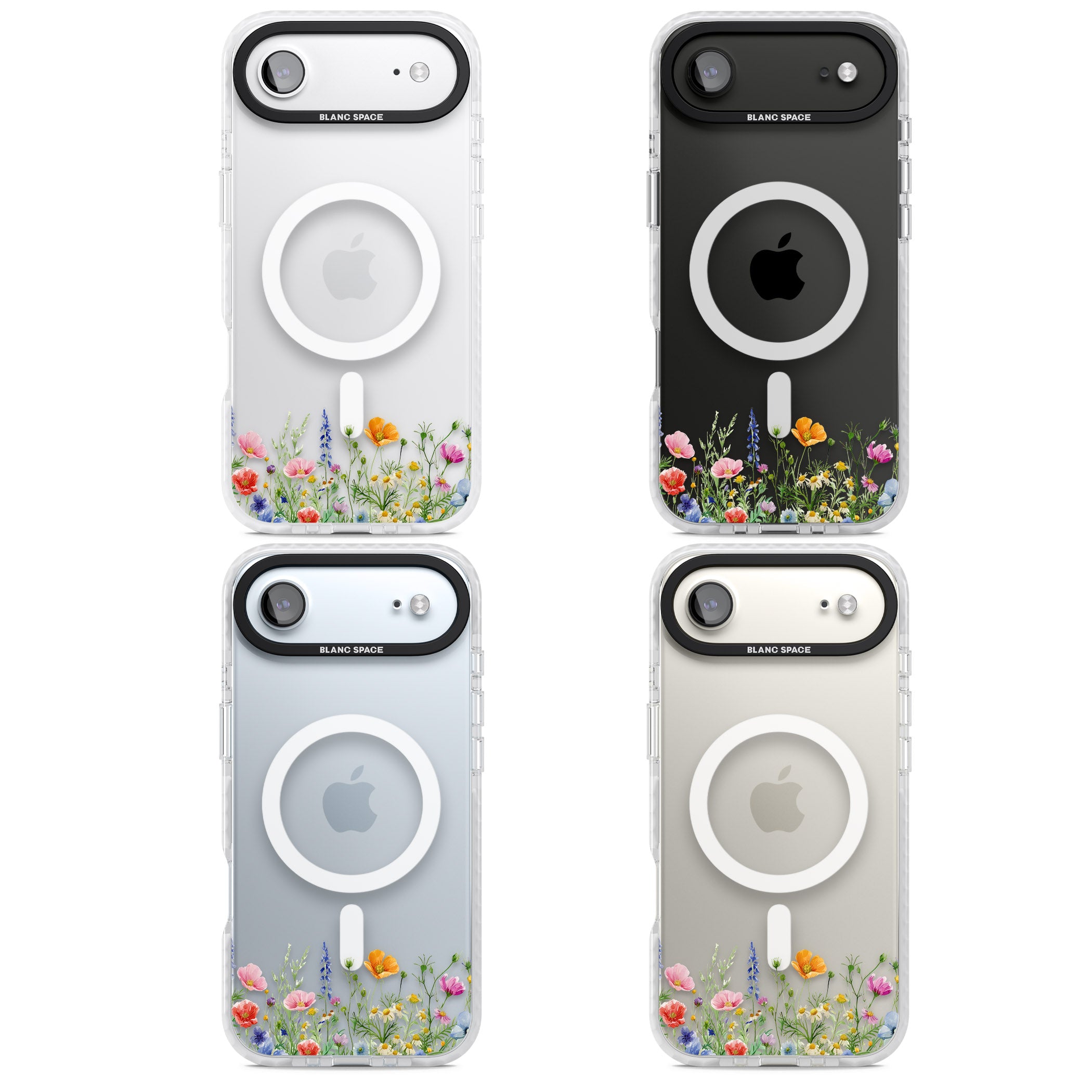 Minimal Wildflowers iPhone 17 Air Impact Pro Clear Phone Case APT Impact Protection