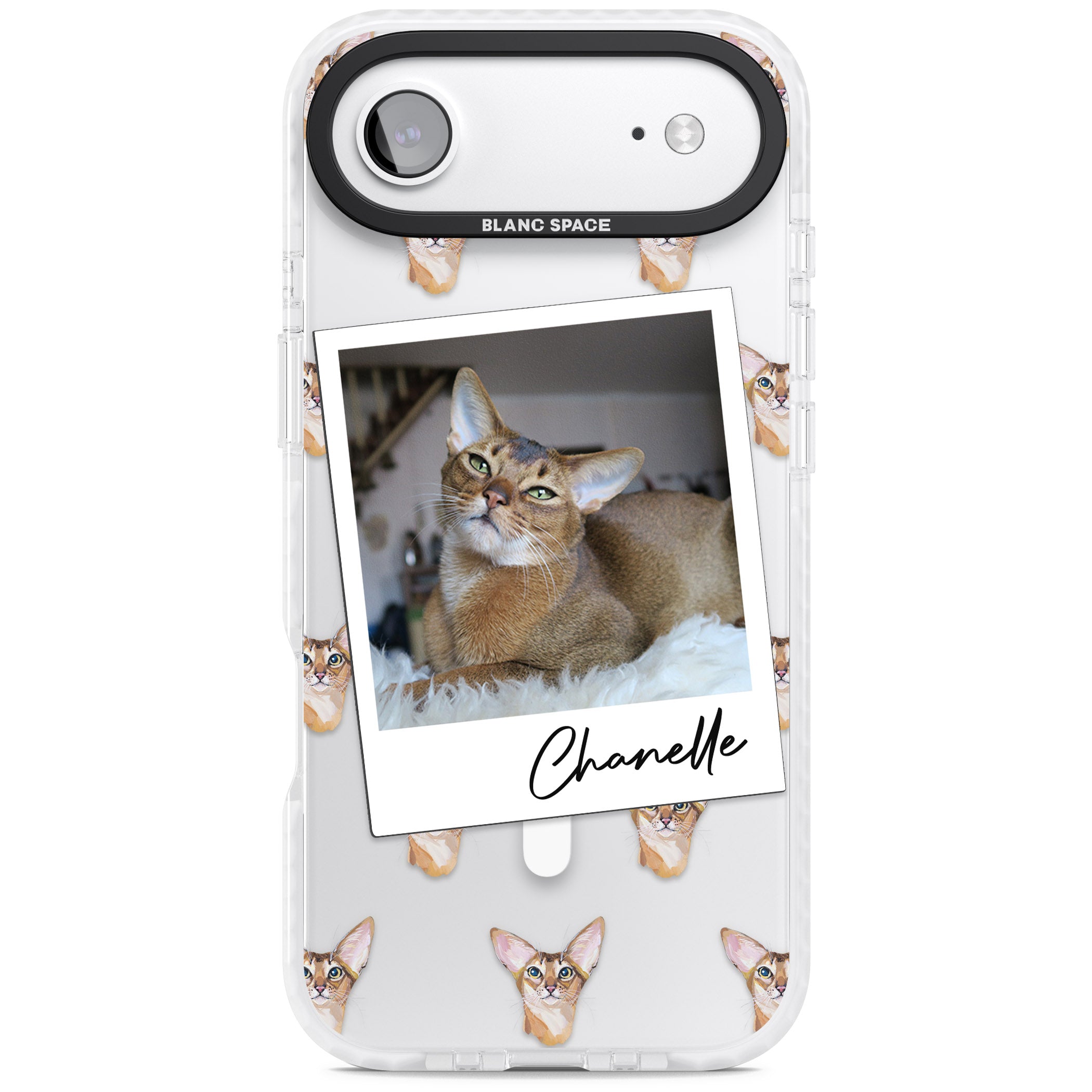 Personalised Abyssinian Cat Photo iPhone 17 Air Impact Pro Clear Phone Case