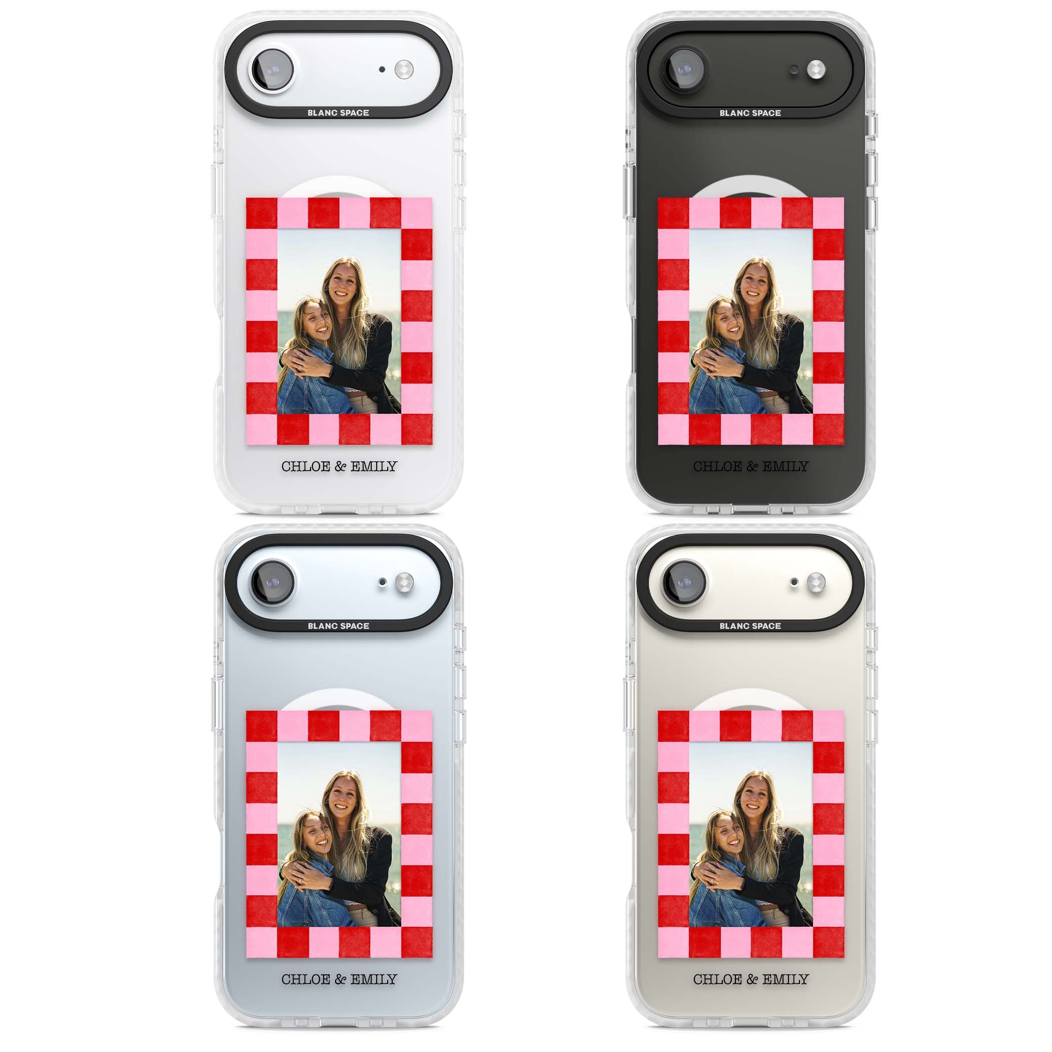 Bubblegum Check Photo for her iPhone case | Impact Magsafe case for iPhone Air